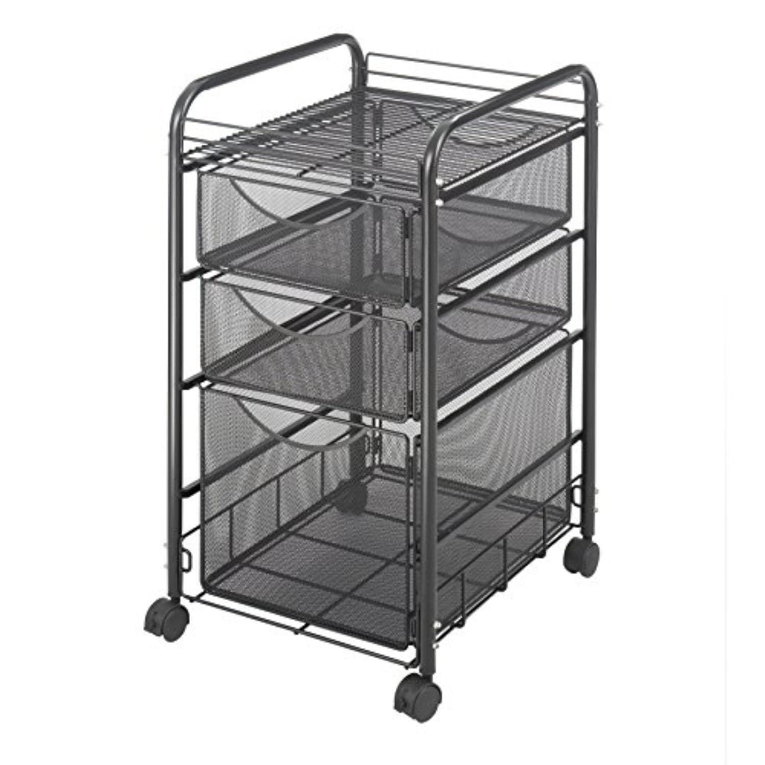 Safco Products Company Onyx™ Mesh Mobile File Cart