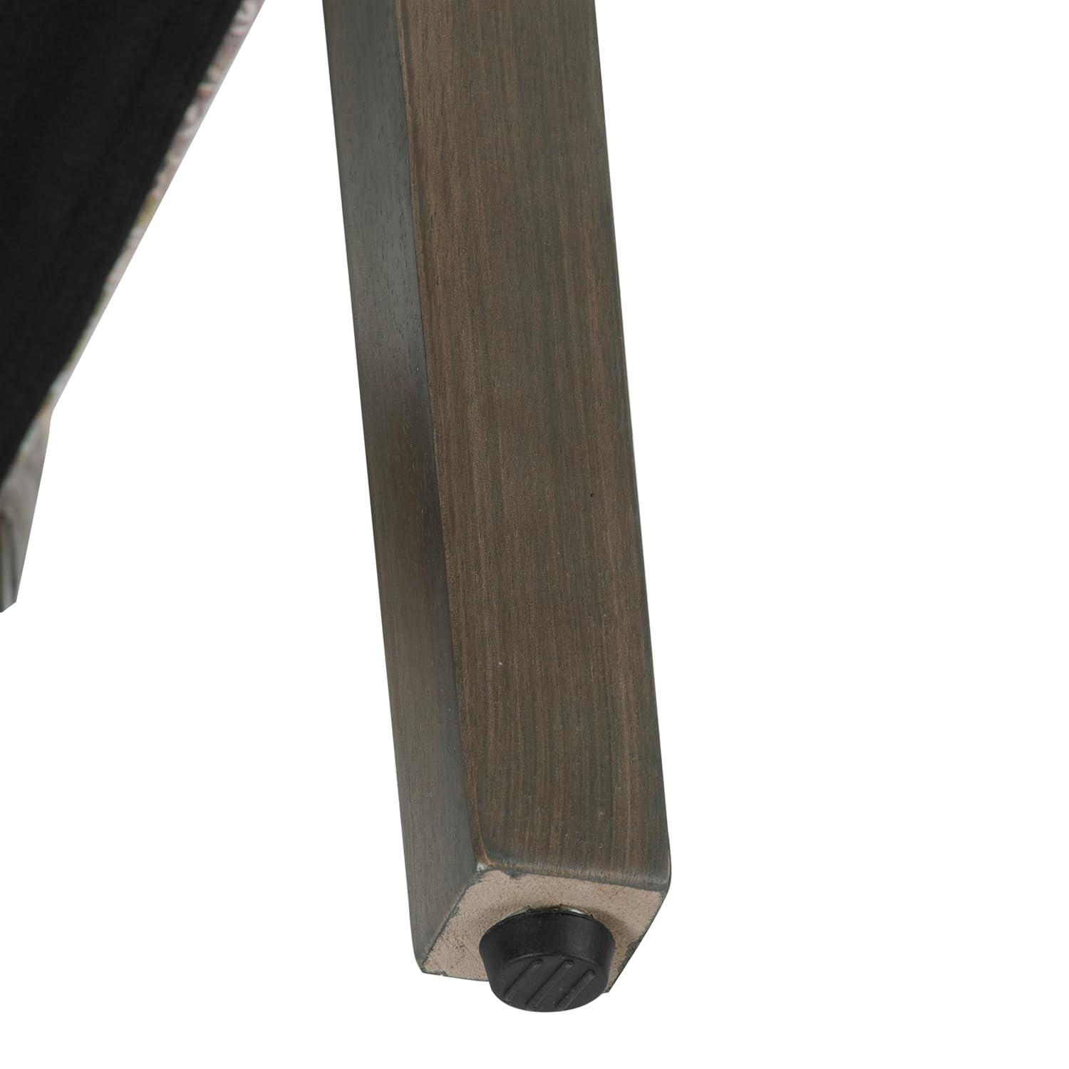 HomePop Parsons Classic Upholstered Accent Dining Chair, Set of 2, Multicolor Gray Floral