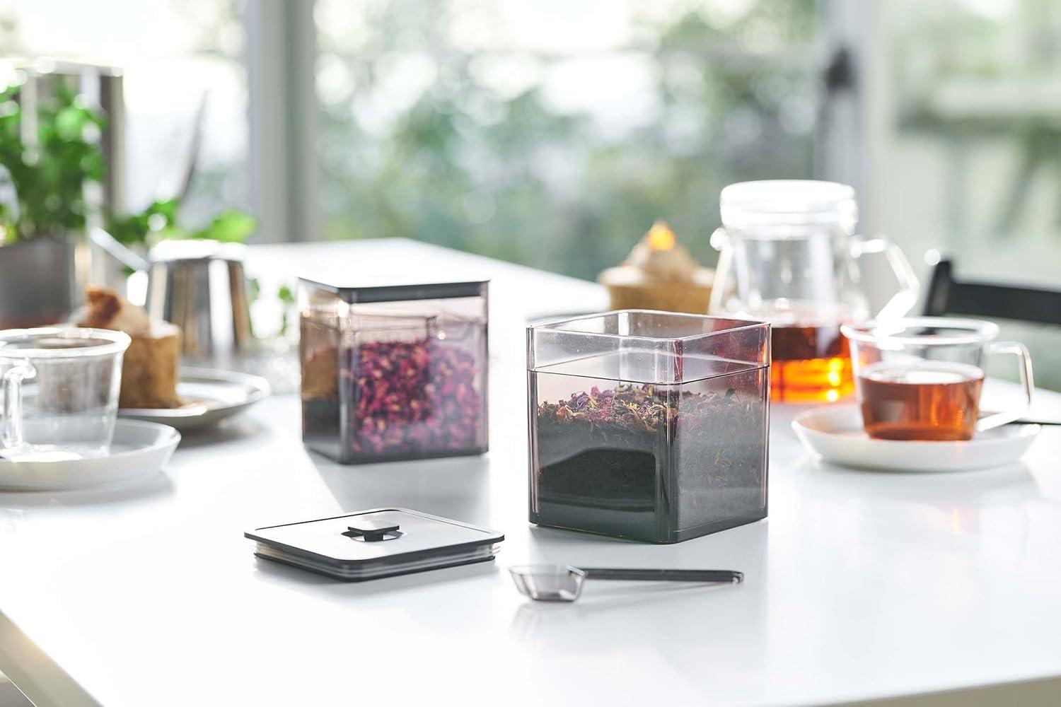 Yamazaki Home Tower Yamazaki Home Airtight Food Storage Container, Tea Leaf, Candy, Coffee, or Condiment Canister