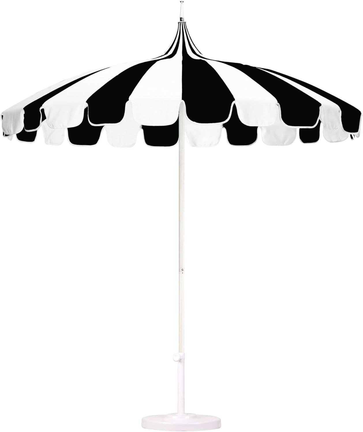 California Umbrella Pagoda 8.5-ft. Striped Pacifica Patio Umbrella