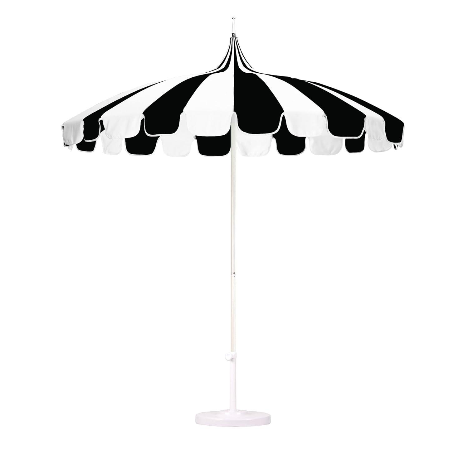 California Umbrella Pagoda 8.5-ft. Striped Pacifica Patio Umbrella
