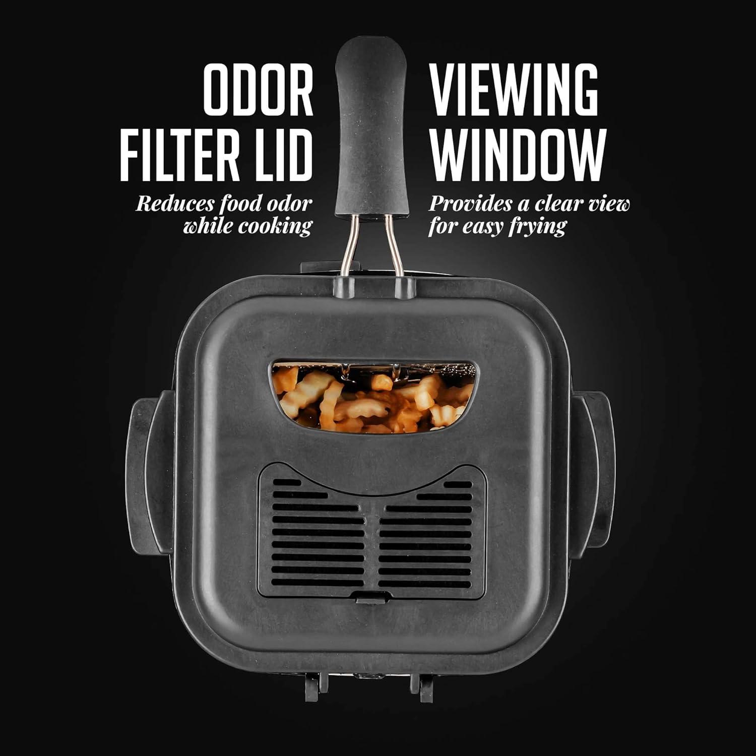 Ovente OVENTE 1.5 Liter Electric Deep Fryer with Frying Basket