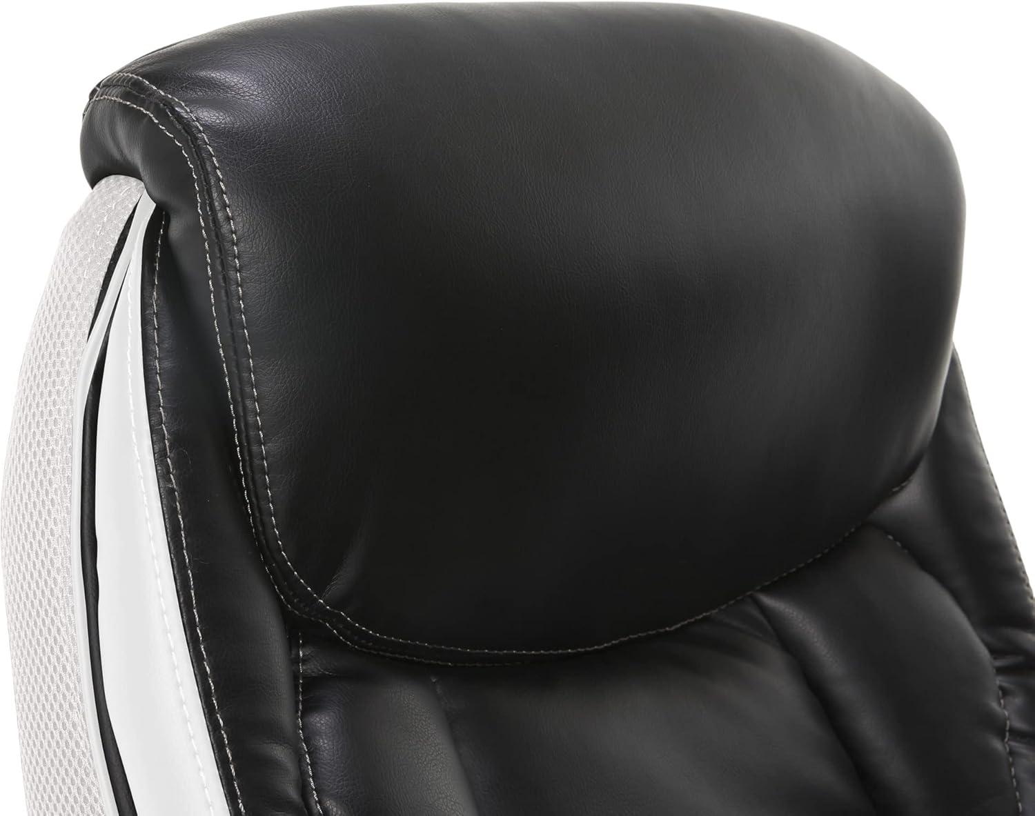 Serta Lautner Executive Office Chair, SmartLayers and ComfortCoils Technology, Adjustable Lumbar