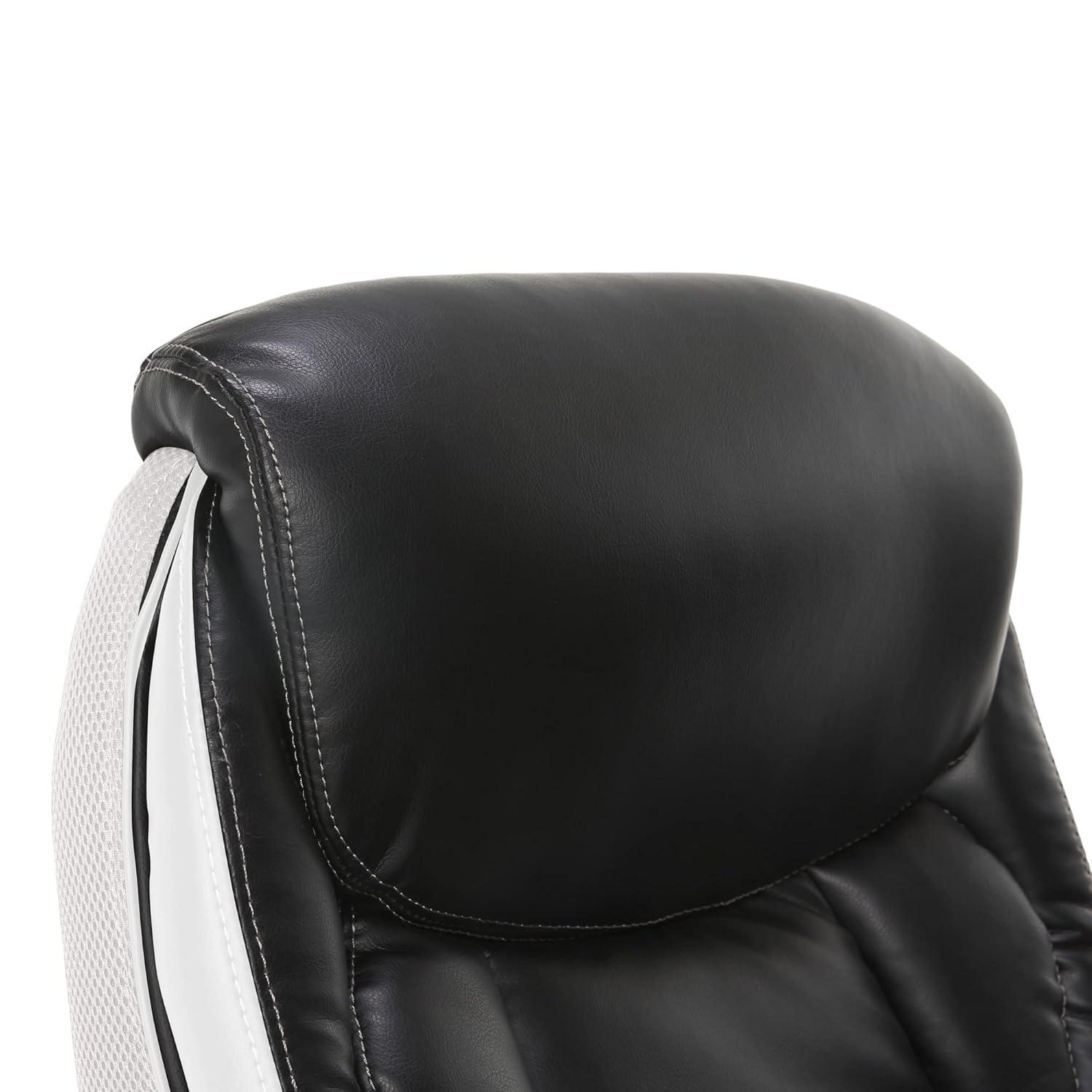 Serta Lautner Executive Office Chair, SmartLayers and ComfortCoils Technology, Adjustable Lumbar