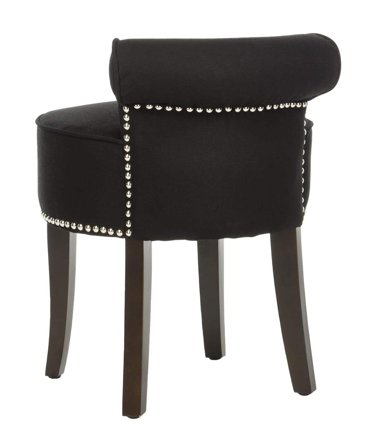 Georgia Vanity Stool - MCR4546 - Black - Safavieh