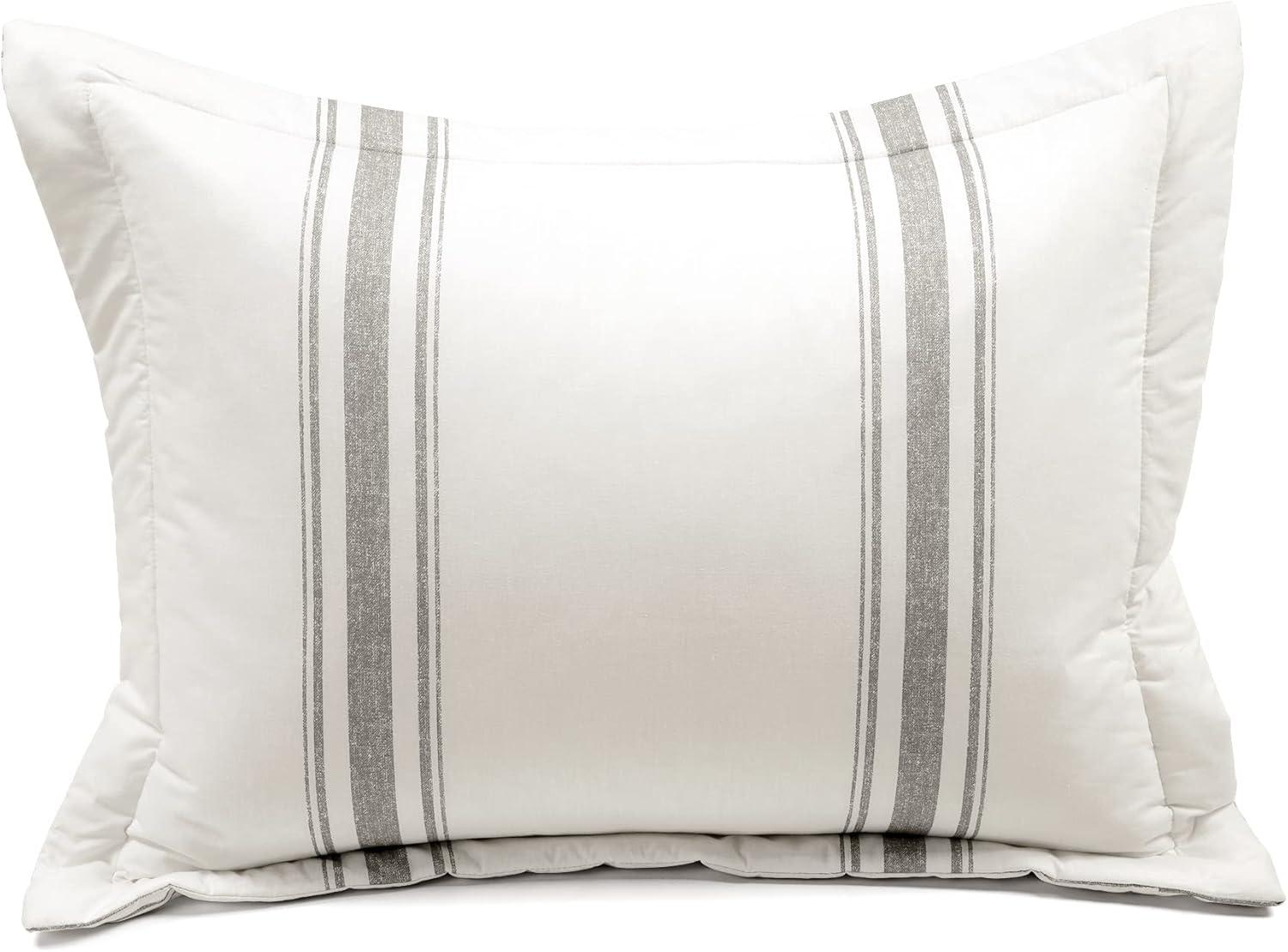 Farmhouse Standard Cotton Reversible Comforter Set