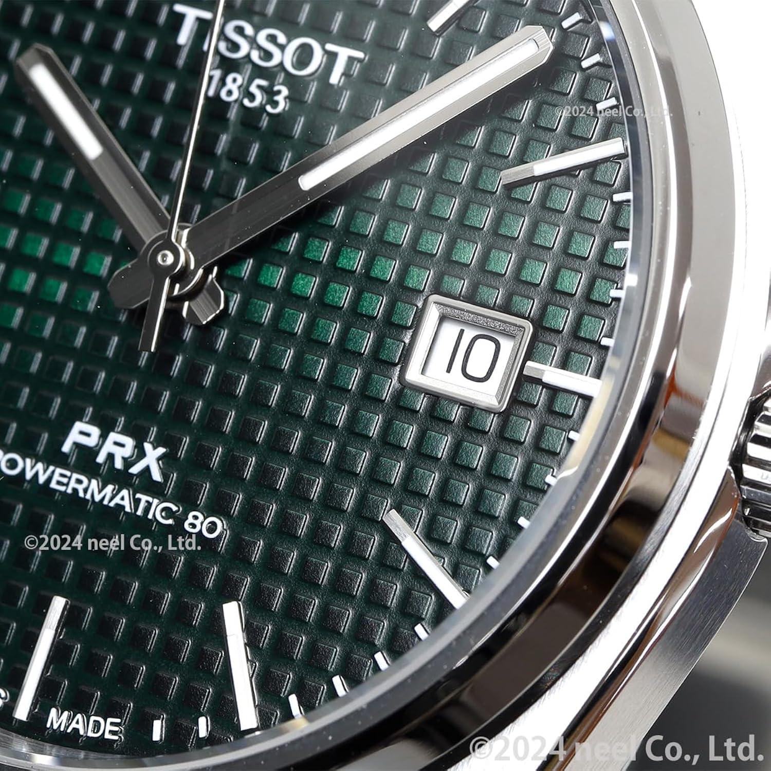 Tissot PRX Powermatic 80 Automatic Green Dial Men's Watch T137.407.11.091.00
