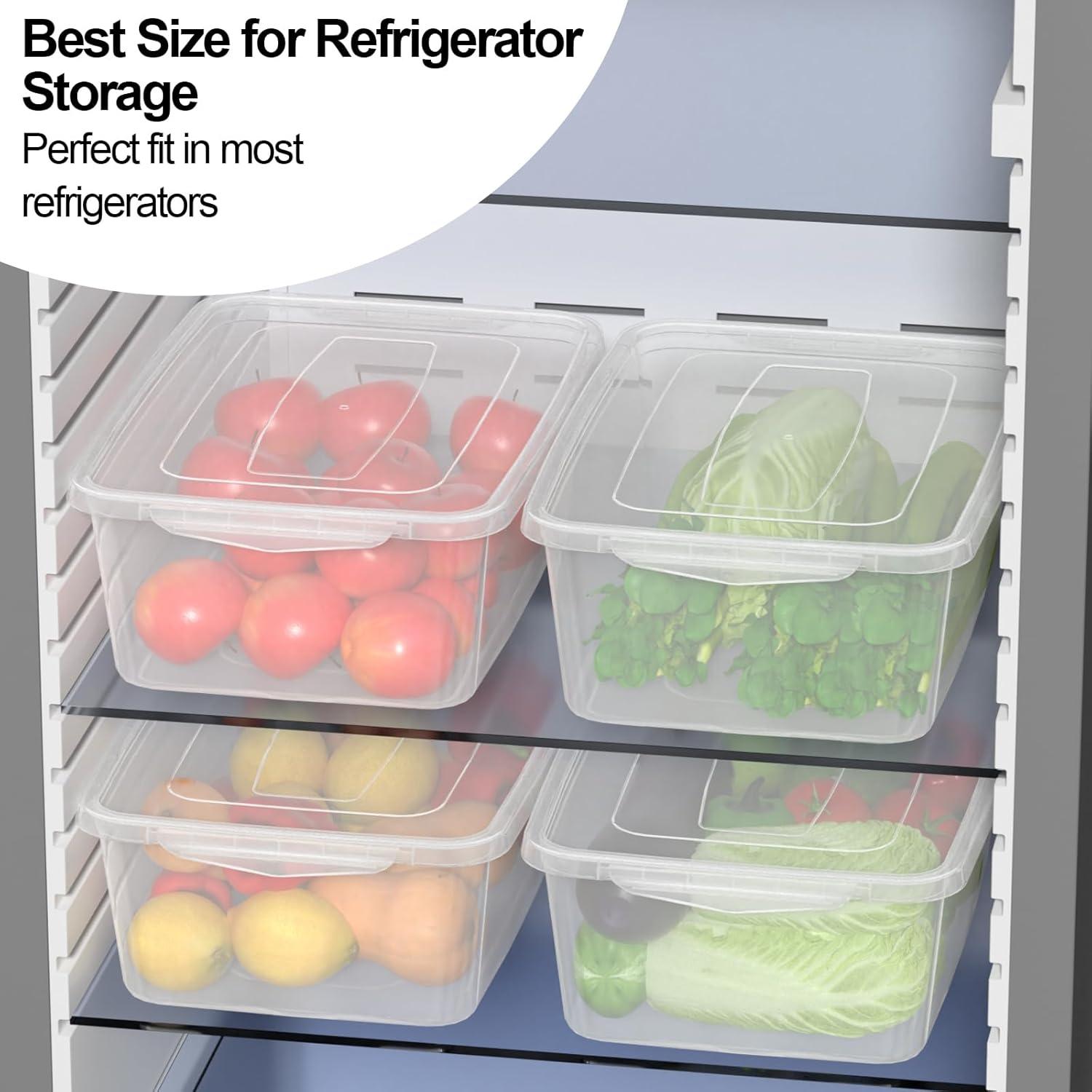 4-Pack 14 L Clear Dough Proofing Box, Food Pizza Storage Container