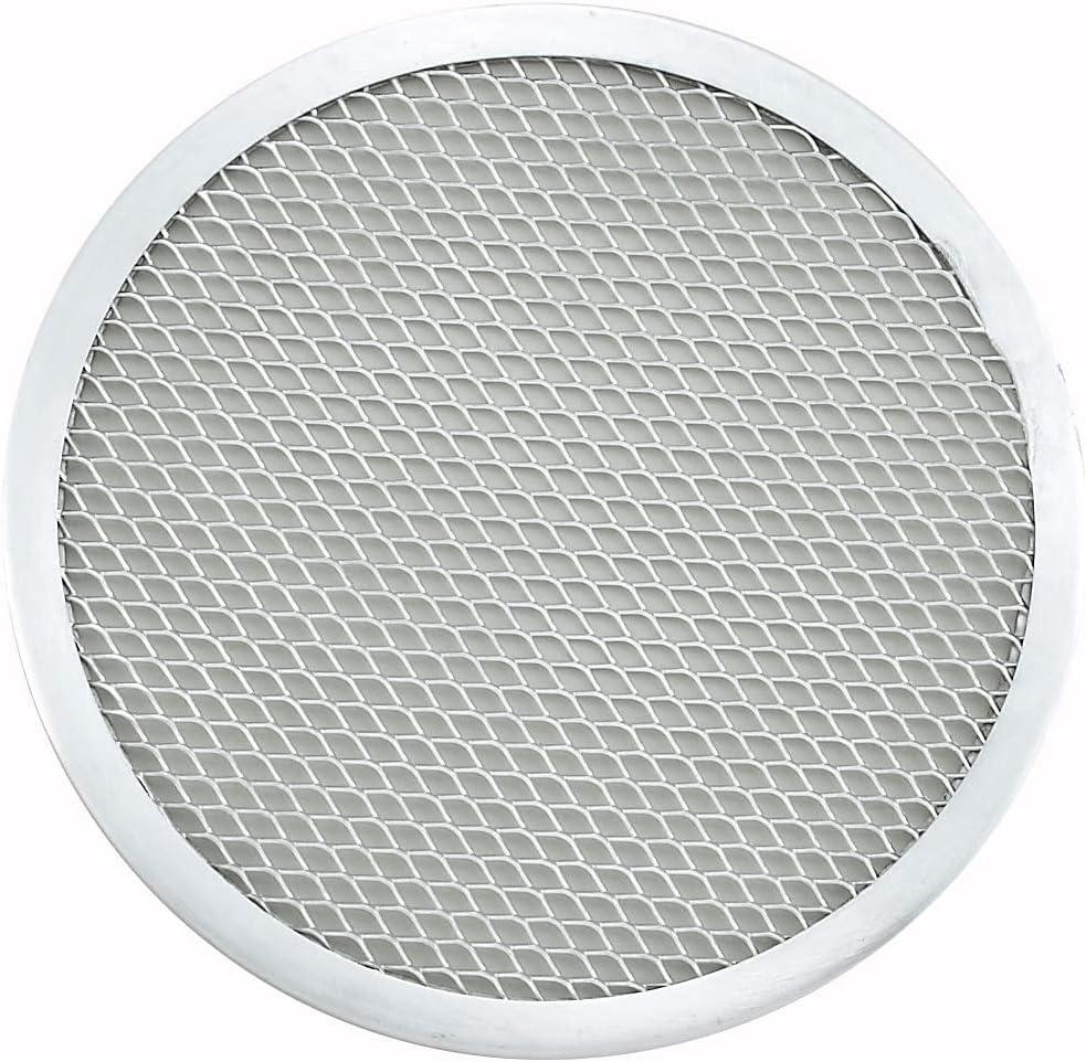 Winco 9-Inch Round Seamless Aluminum Pizza Screen