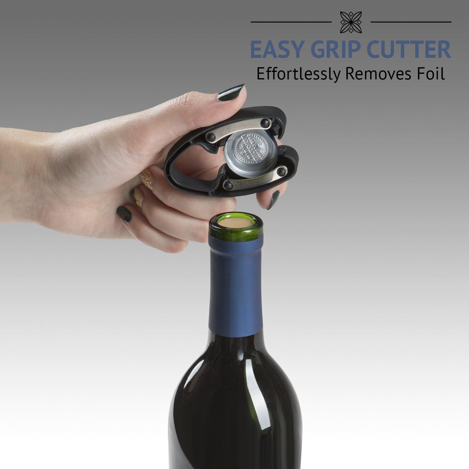Ivation 7-Piece Wine Gift Set with Electric Bottle Opener, Wine Aerator, Foil Cutter, and More