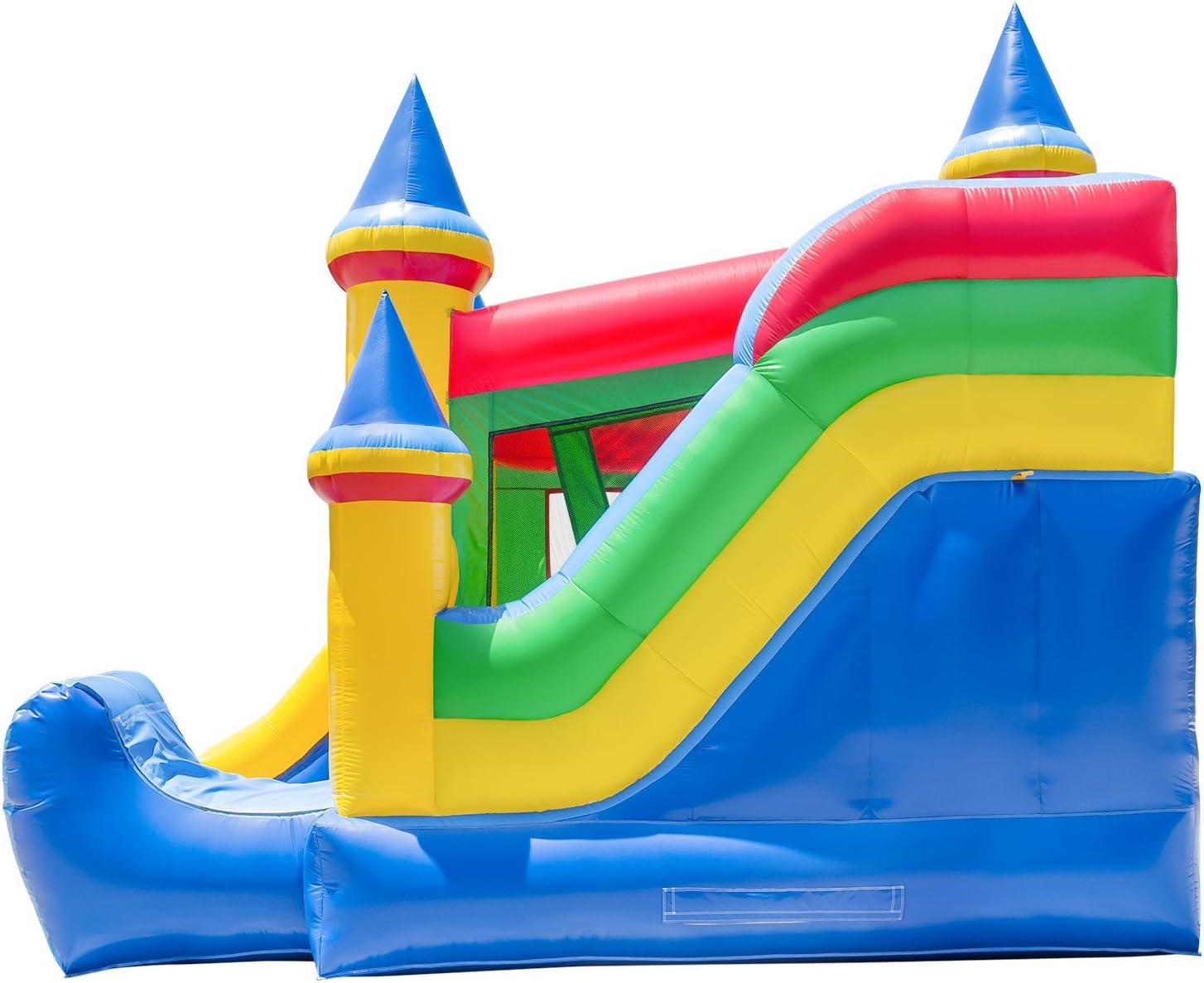 Commercial Grade Multicolor Inflatable Bounce House with Slide