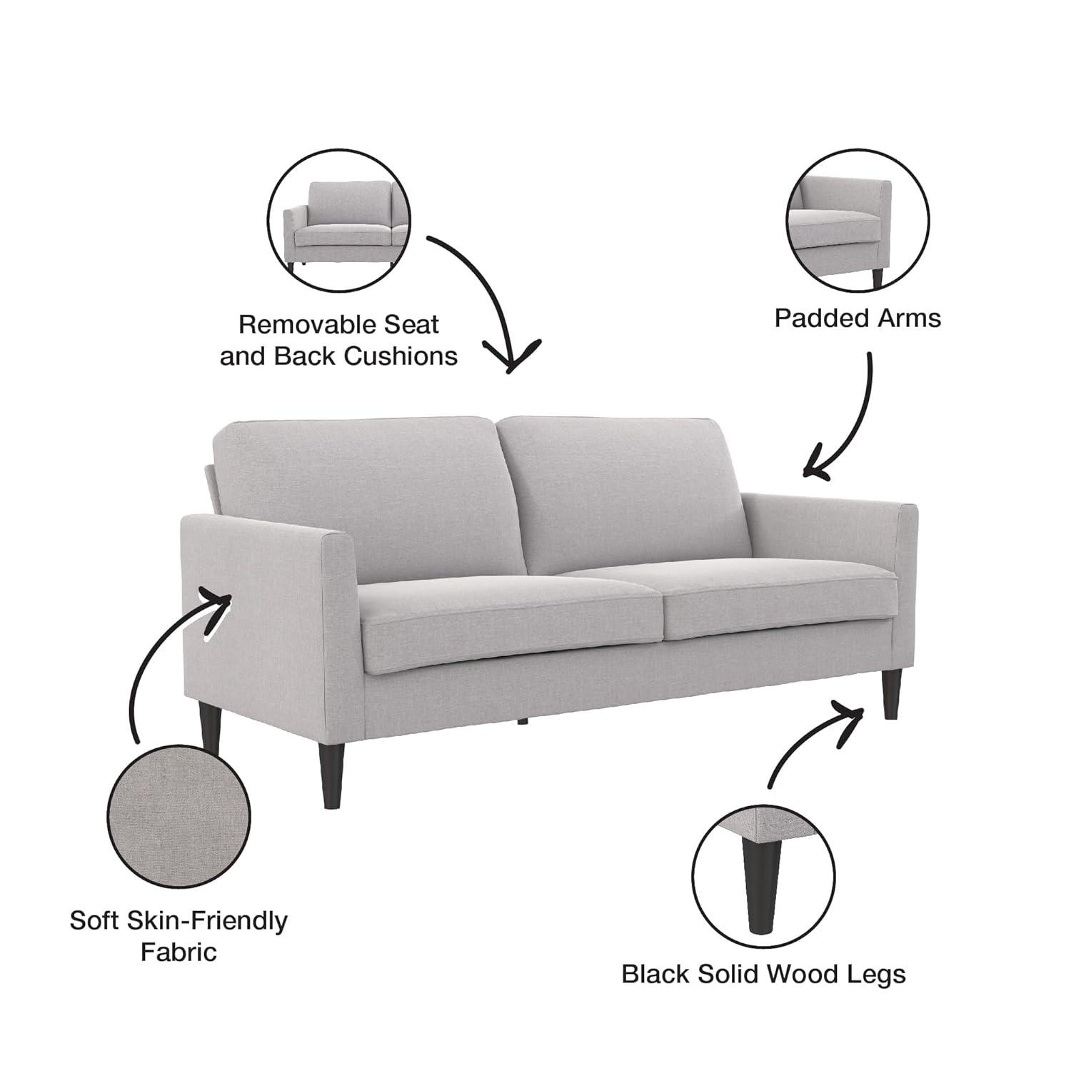 Winston 81.5" Wide Reversible Sofa & Chaise with Ottoman