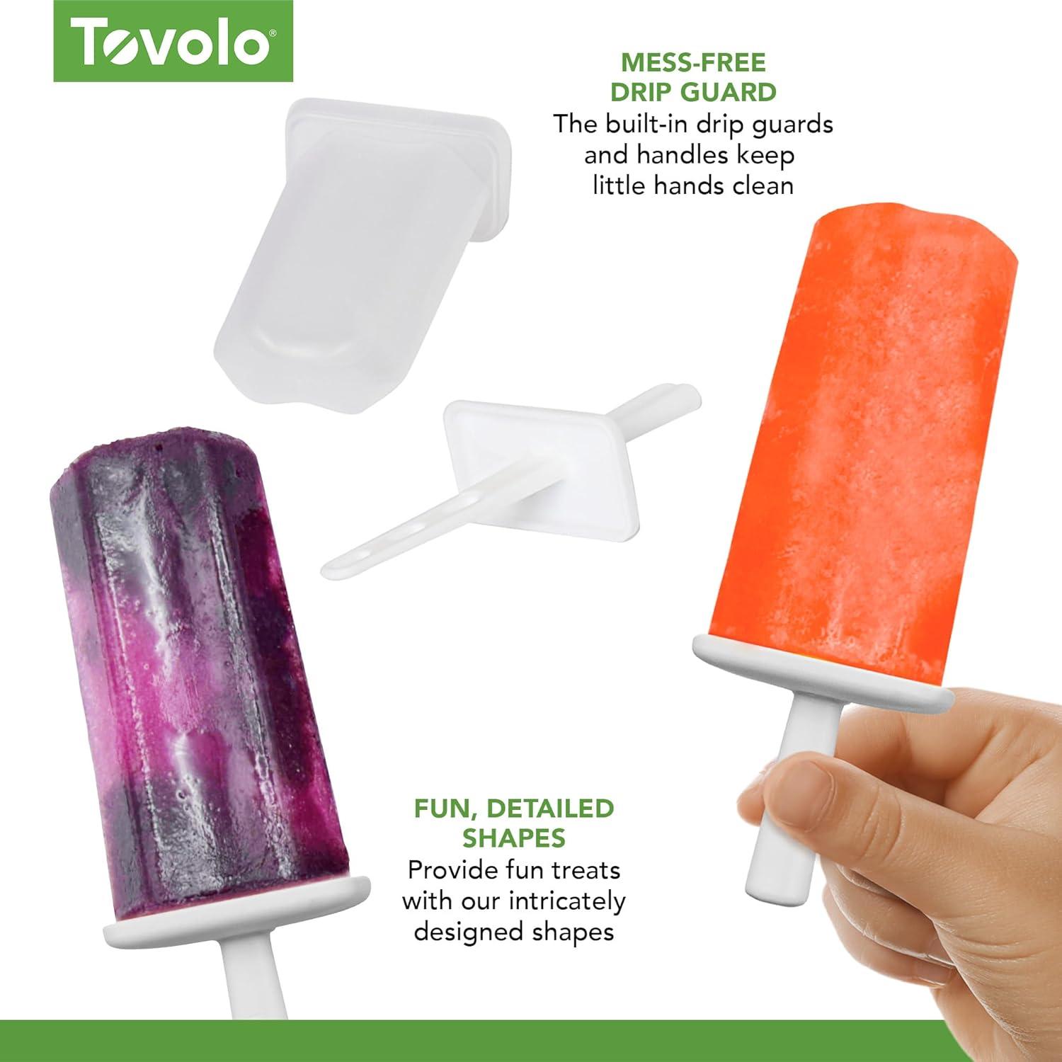 Tovolo Groovy 2 Pop Molds with Tray (Set of 6)