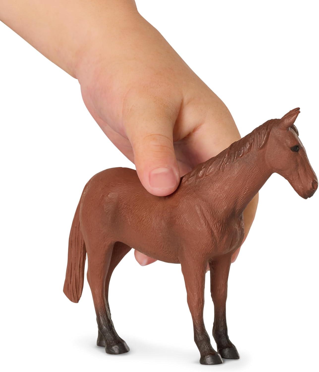 Realistic Farm Animal Figurines Set - Horse, Cow, Sheep