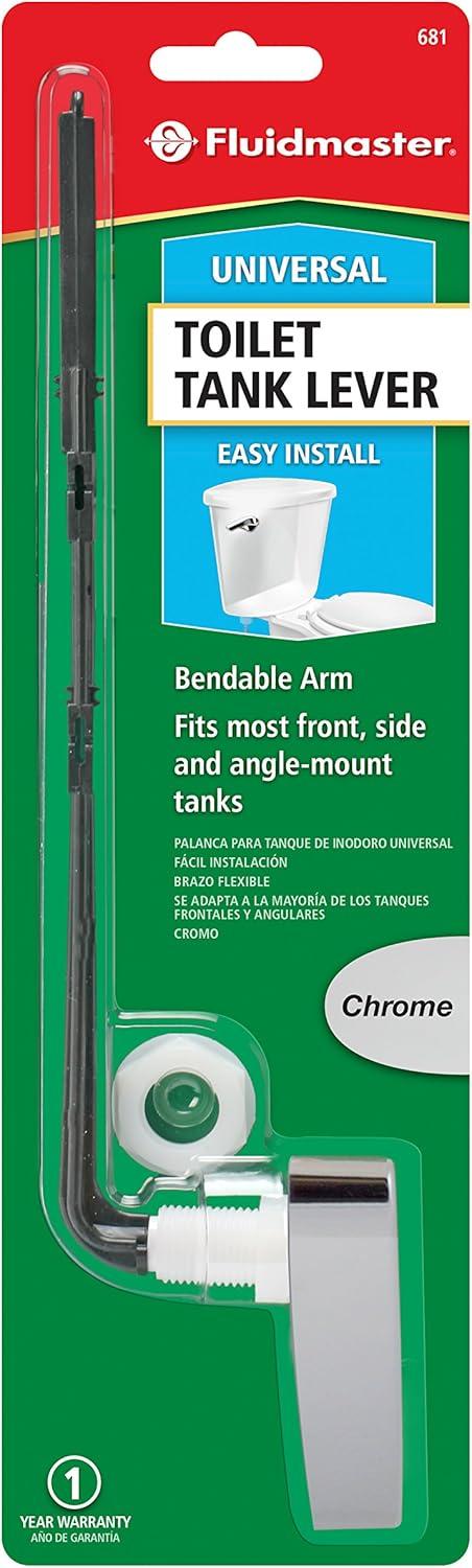 Fluidmaster Sure-Fit Basic Chrome Tank Lever with Plastic Arm 681