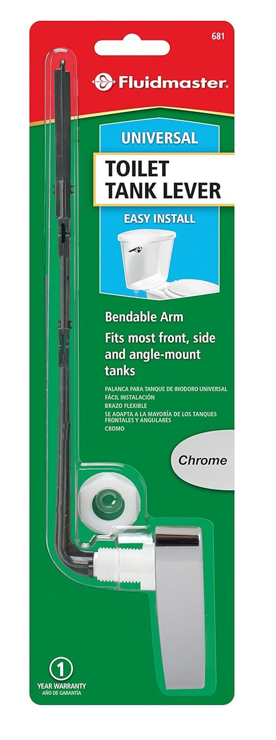 Fluidmaster Sure-Fit Basic Chrome Tank Lever with Plastic Arm 681