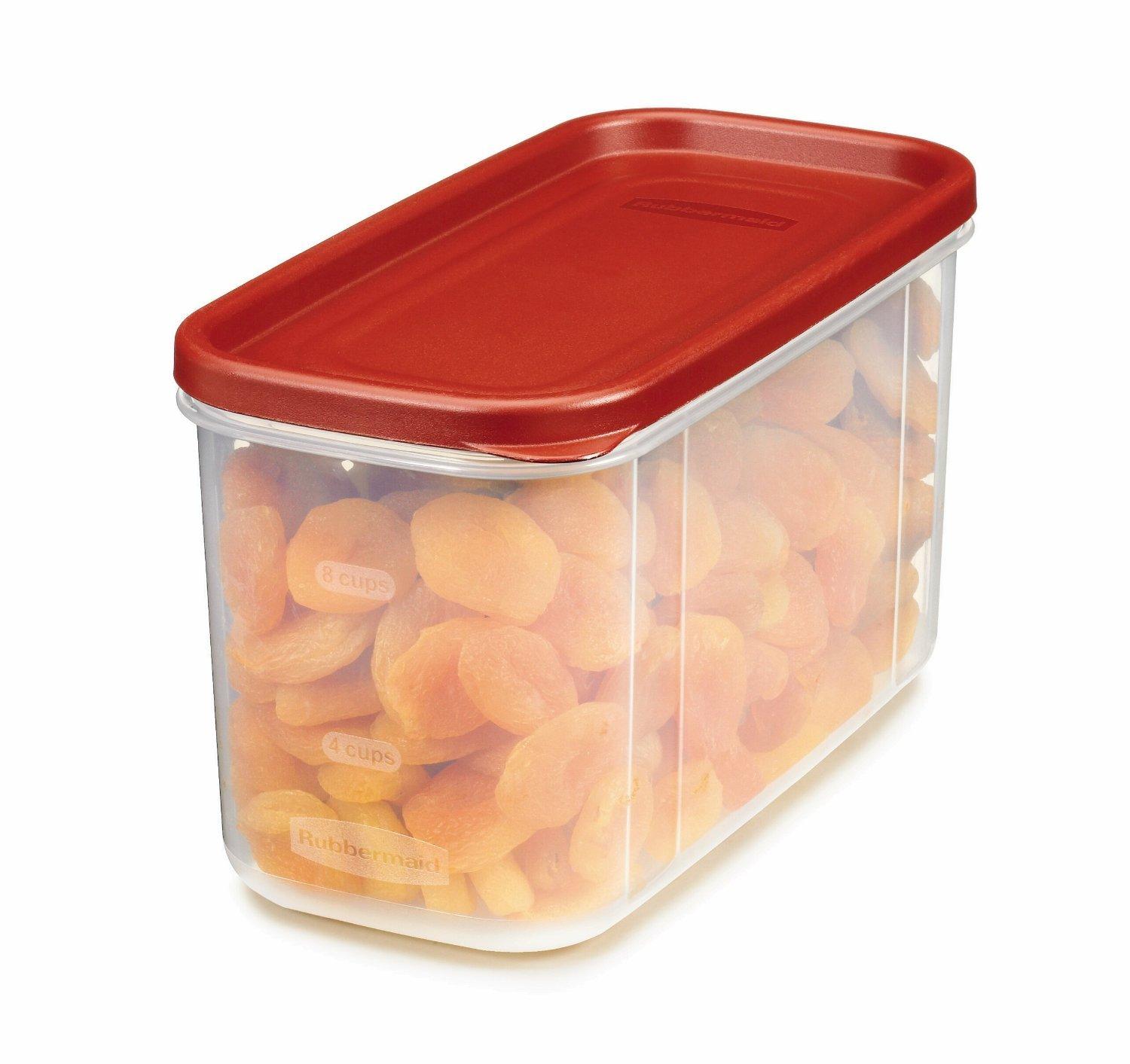 Rubbermaid Modular Canister Food Storage Container with Lid, 10 Cup