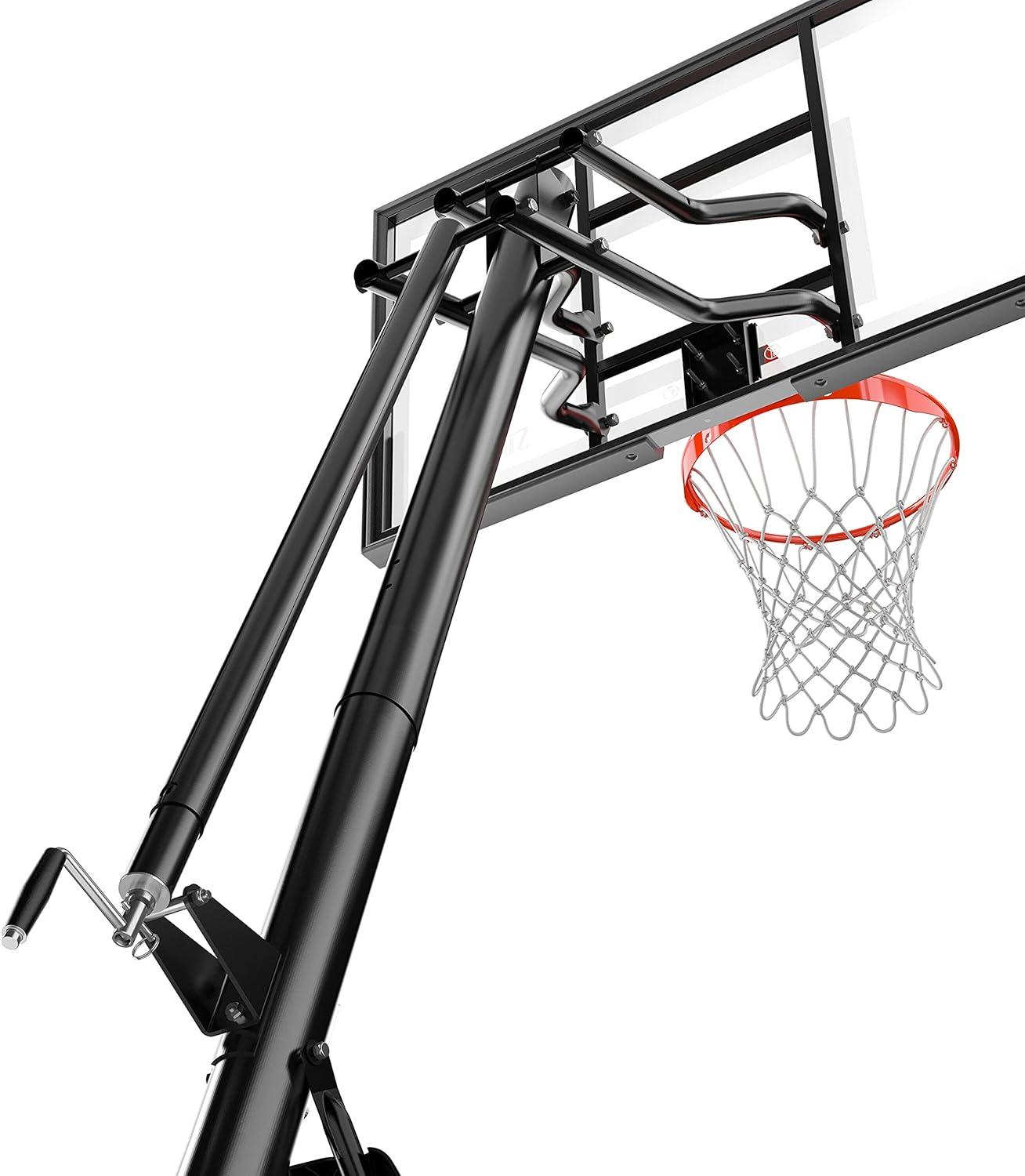 Spalding Ultimate Hybrid® 54" Acrylic Portable Basketball Hoop