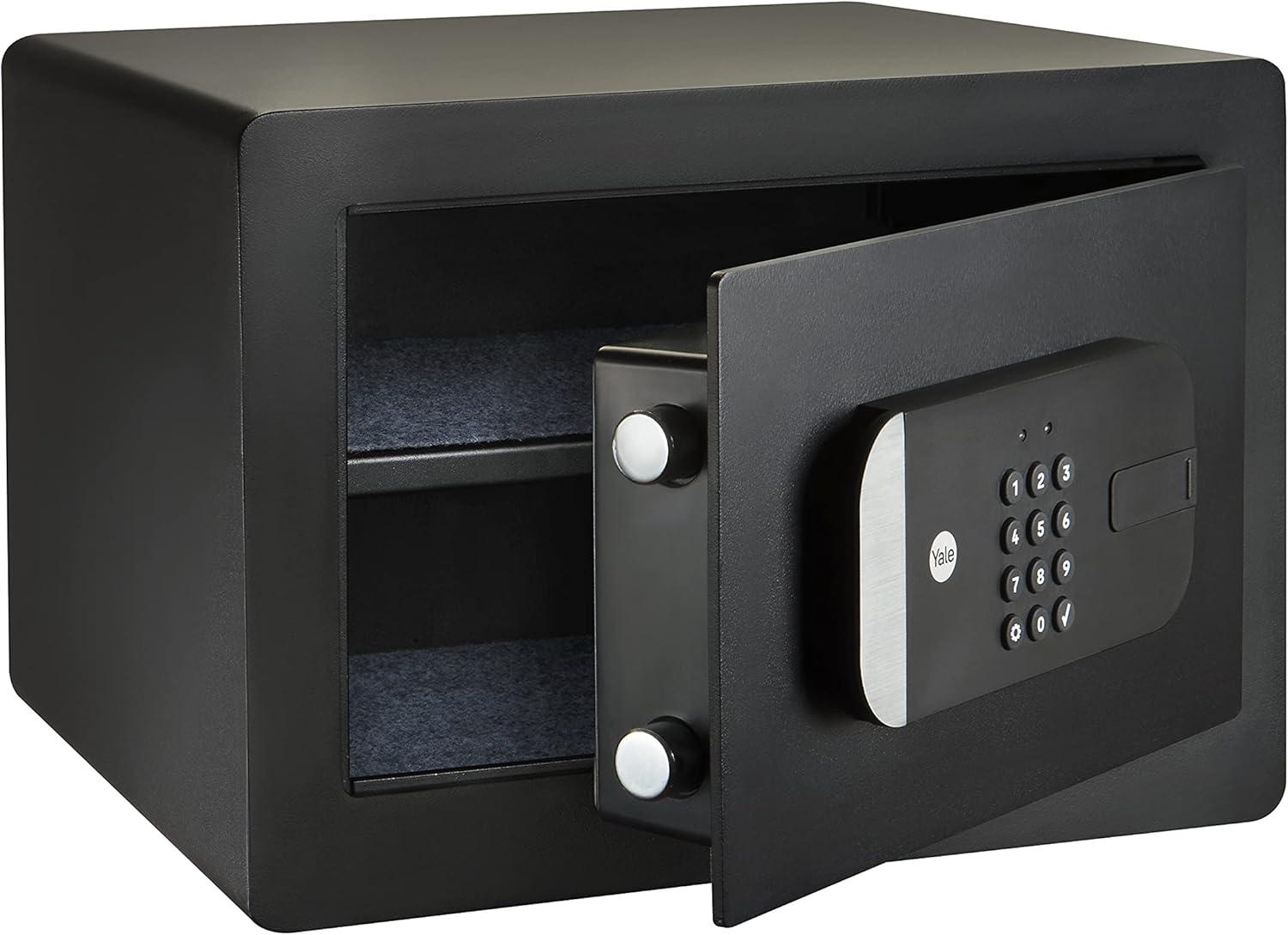 Black Medium Digital Safe with Keypad and Wi-Fi