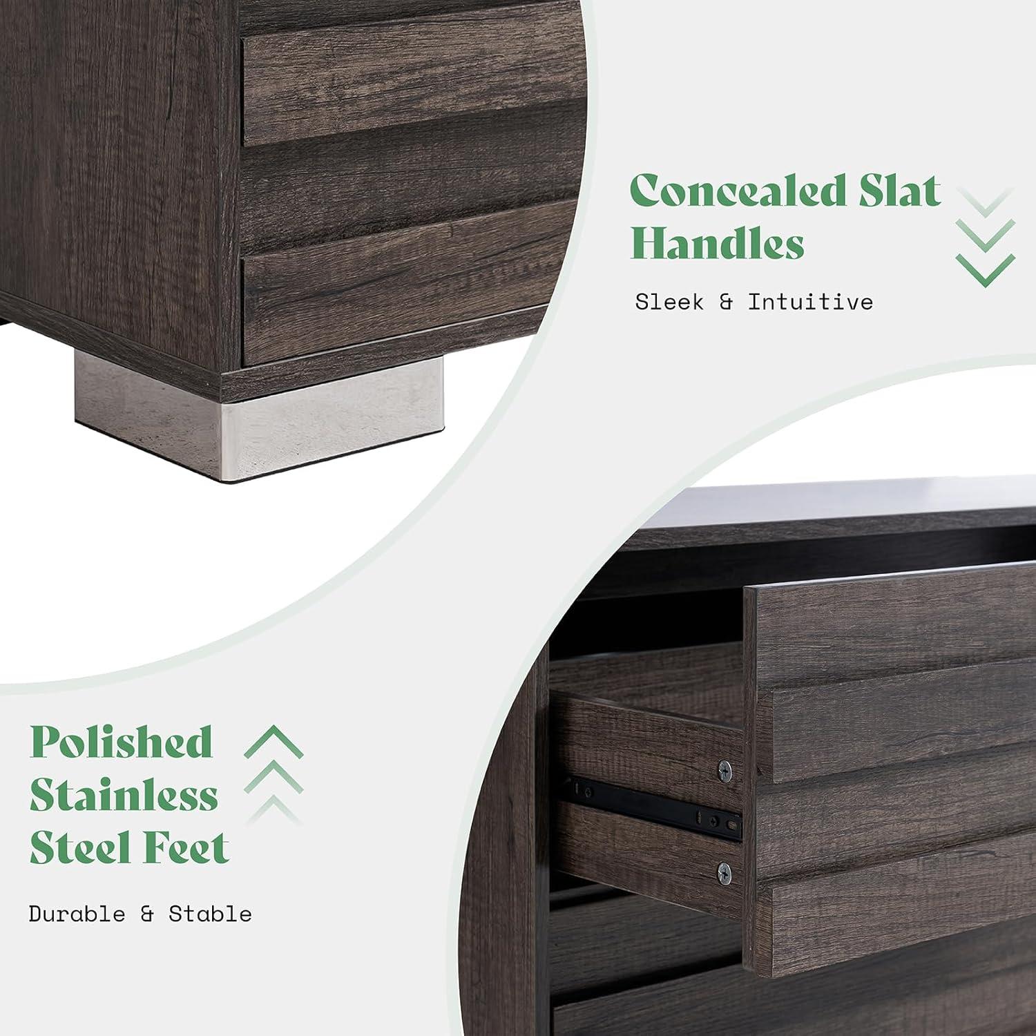 Louby 6 Drawers Dresser For Bedroom, 54" Wide Chest Of Drawers