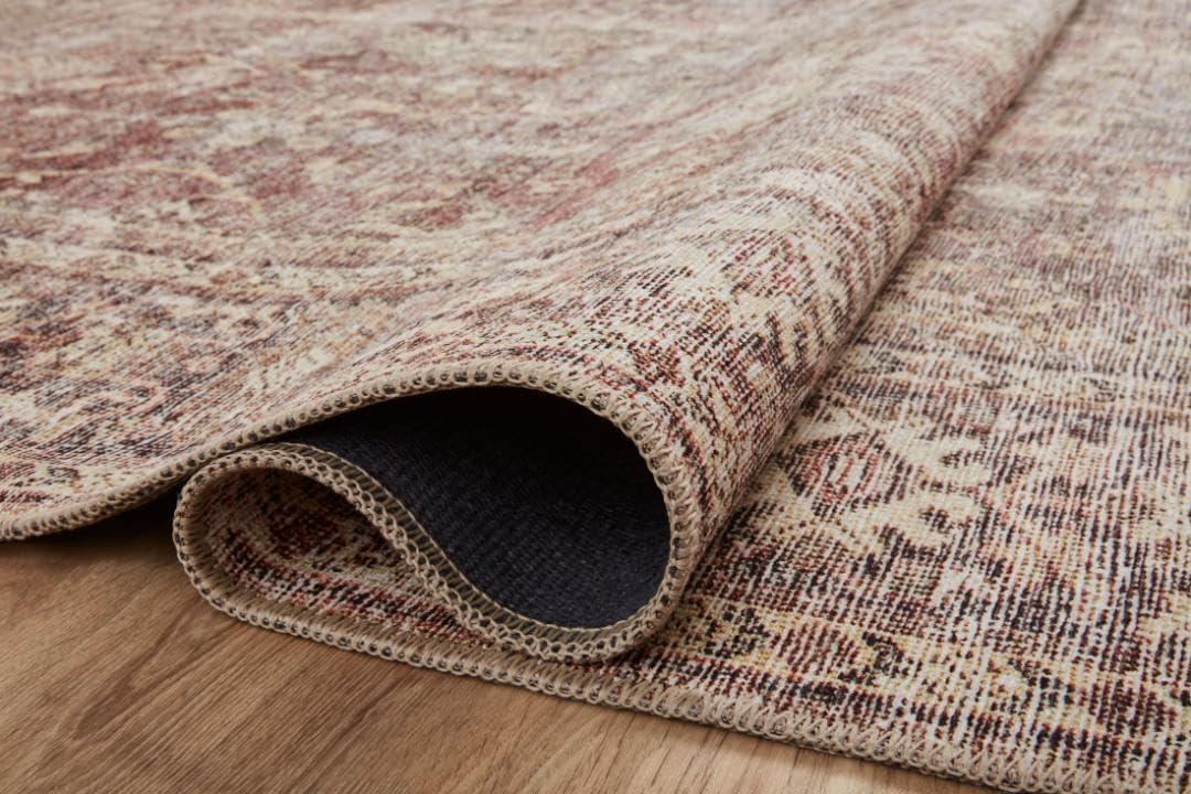 Amber Lewis x Loloi Georgie Oriental Bordeaux/Antique Area Rug