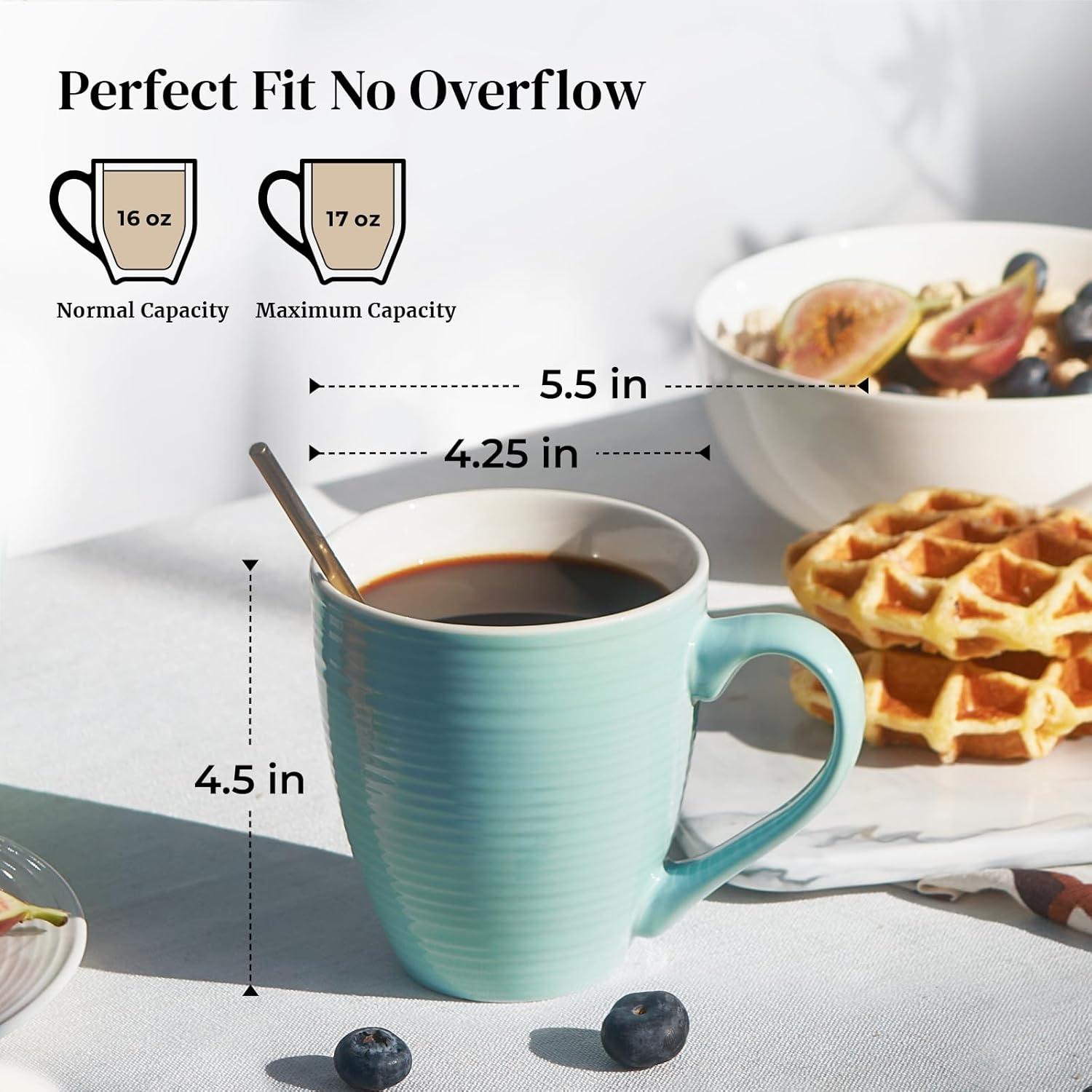 DOWAN DOWAN Ceramic Coffee Mug (Set of 6)