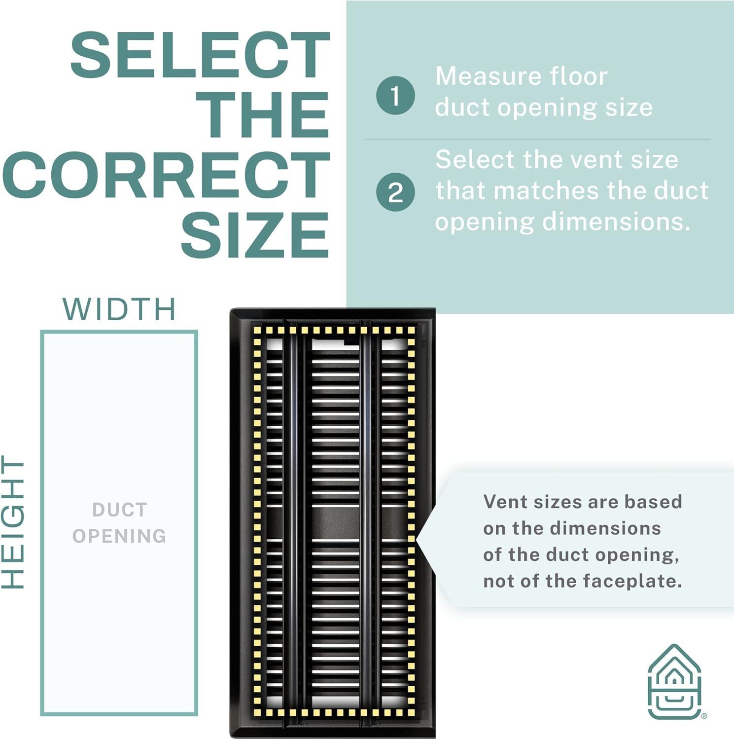 Home Intuition Contemporary Floor Vent Cover Register With Mesh Net