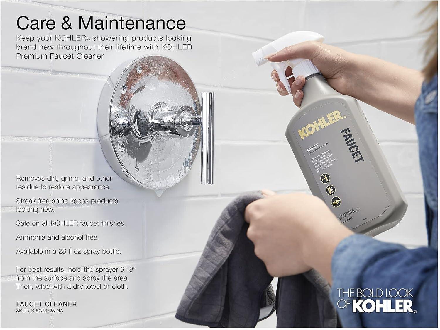 Kohler Pitch Rite-Temp Bath And Shower Trim With 1.75 GPM Water-Saving Single-Function Showerhead, Single Spray Setting