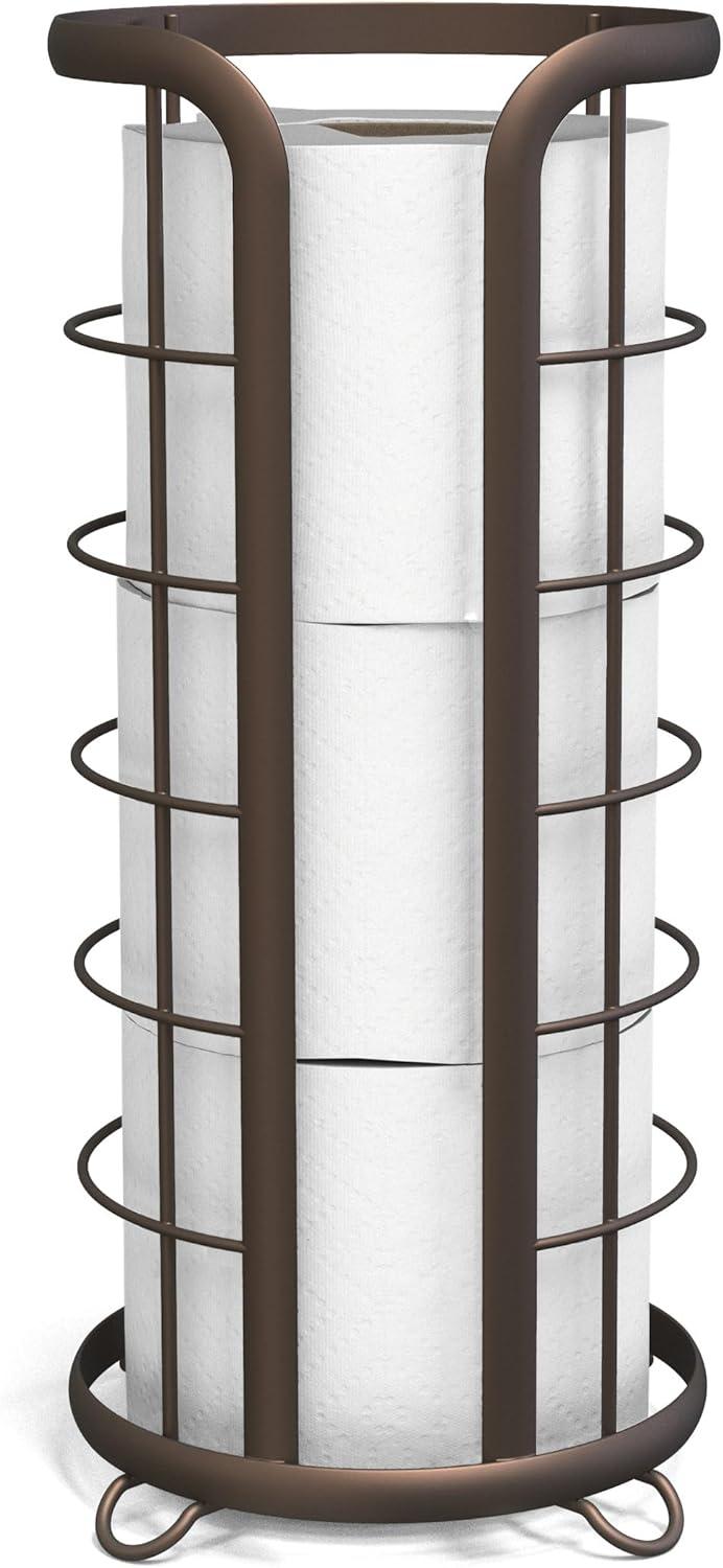 Toilet Paper Holder, Freestanding Bathroom Tissue Organizer