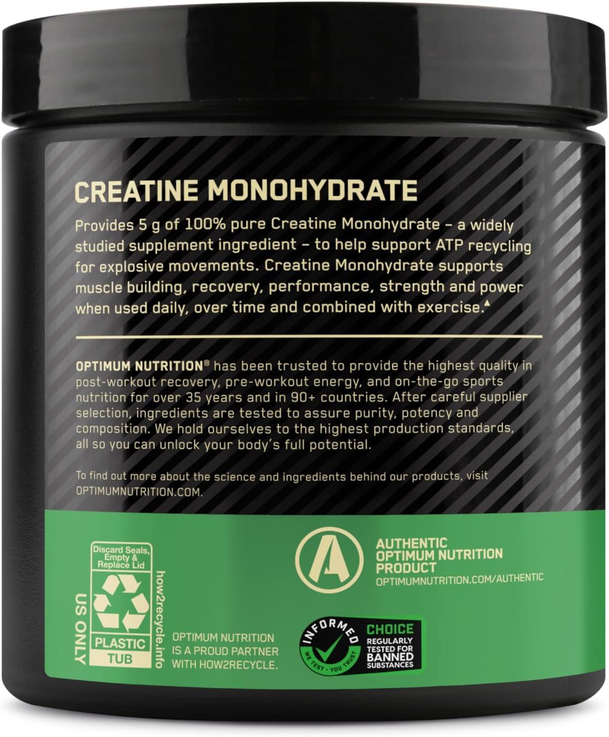 Optimum Nutrition Creatine Sports Nutrition Supplement Powder - 300g: Energy, Dieting, Powder Form