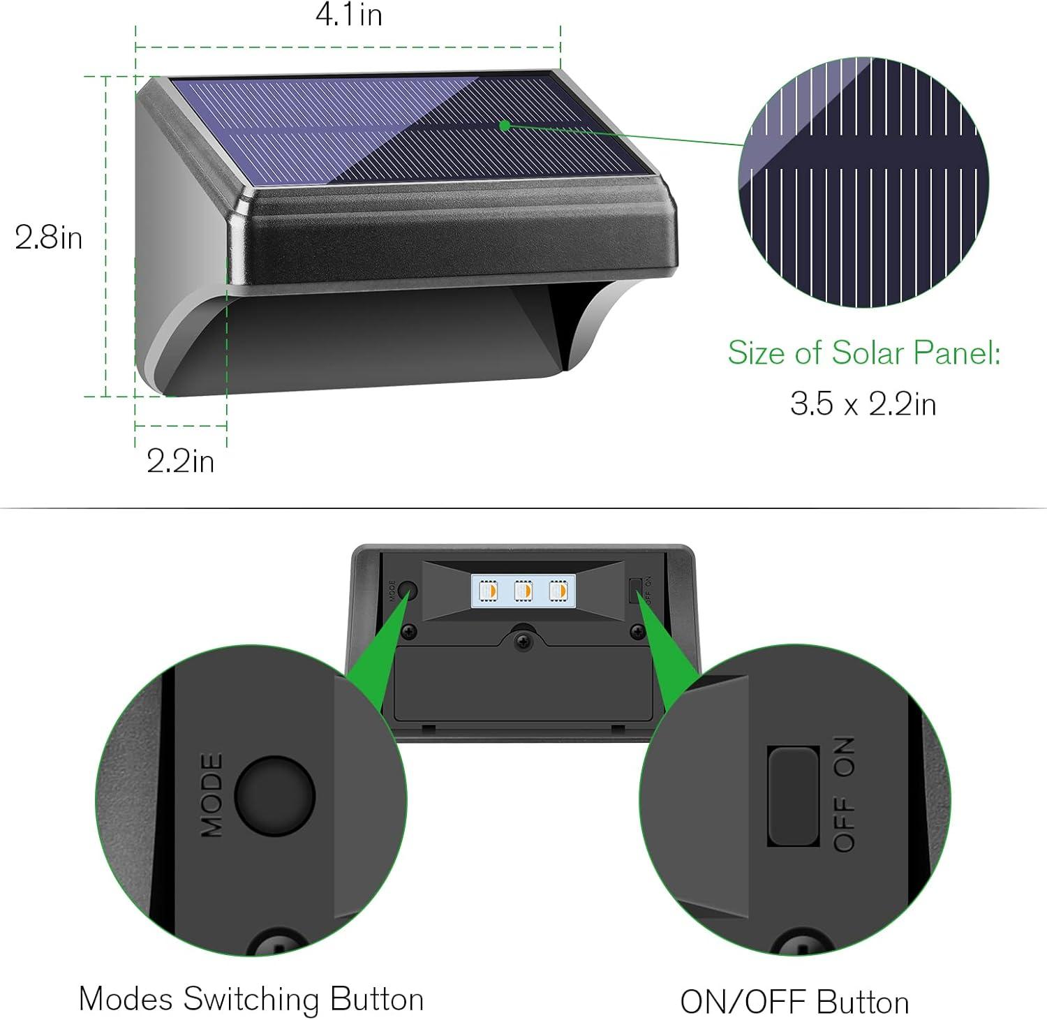 Solar LED Dusk to Dawn Fence Lights Multipack