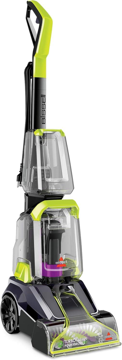 BISSELL TurboClean PowerBrush Pet Carpet Cleaner, 2987,Green/ Black