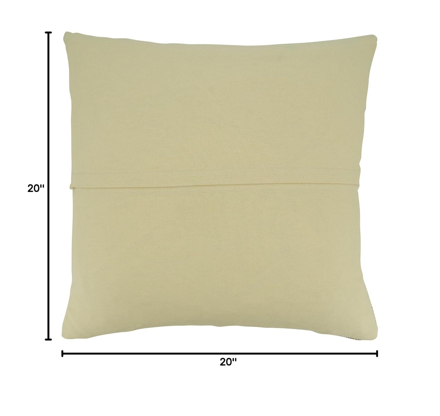 Striped Cotton Throw Pillow