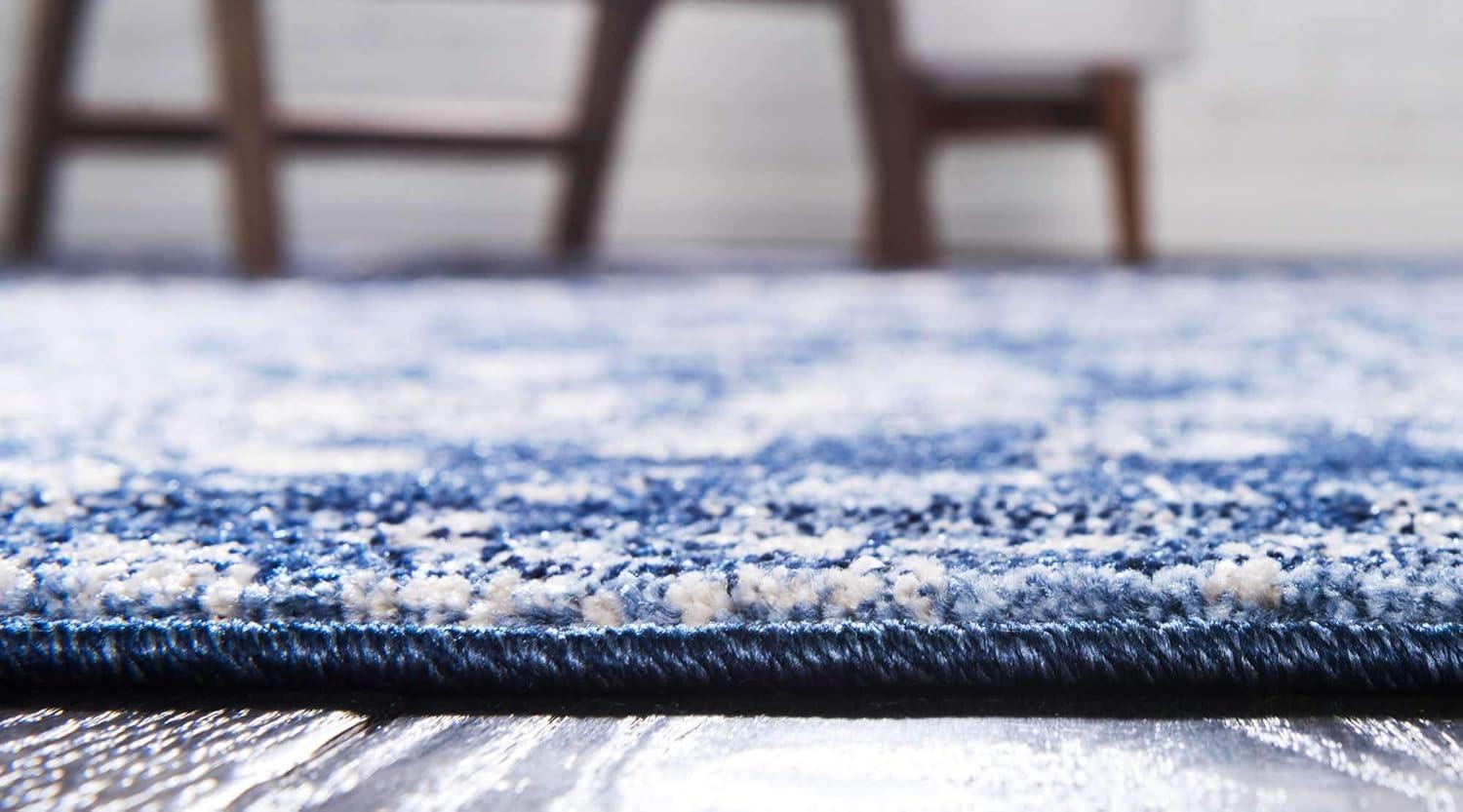 Unique Loom 3' 1 x 5' 3 Blue La Jolla Vintage Area Rug