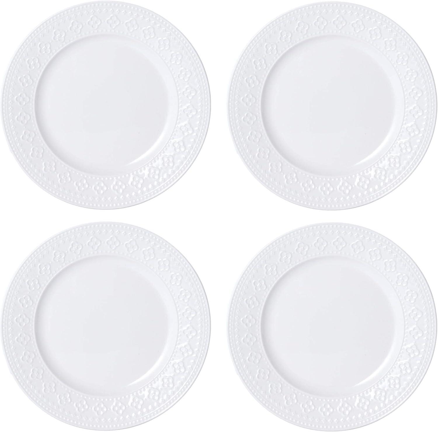 Pfaltzgraff® Haisley 12-Piece Dinnerware Set Porcelain White