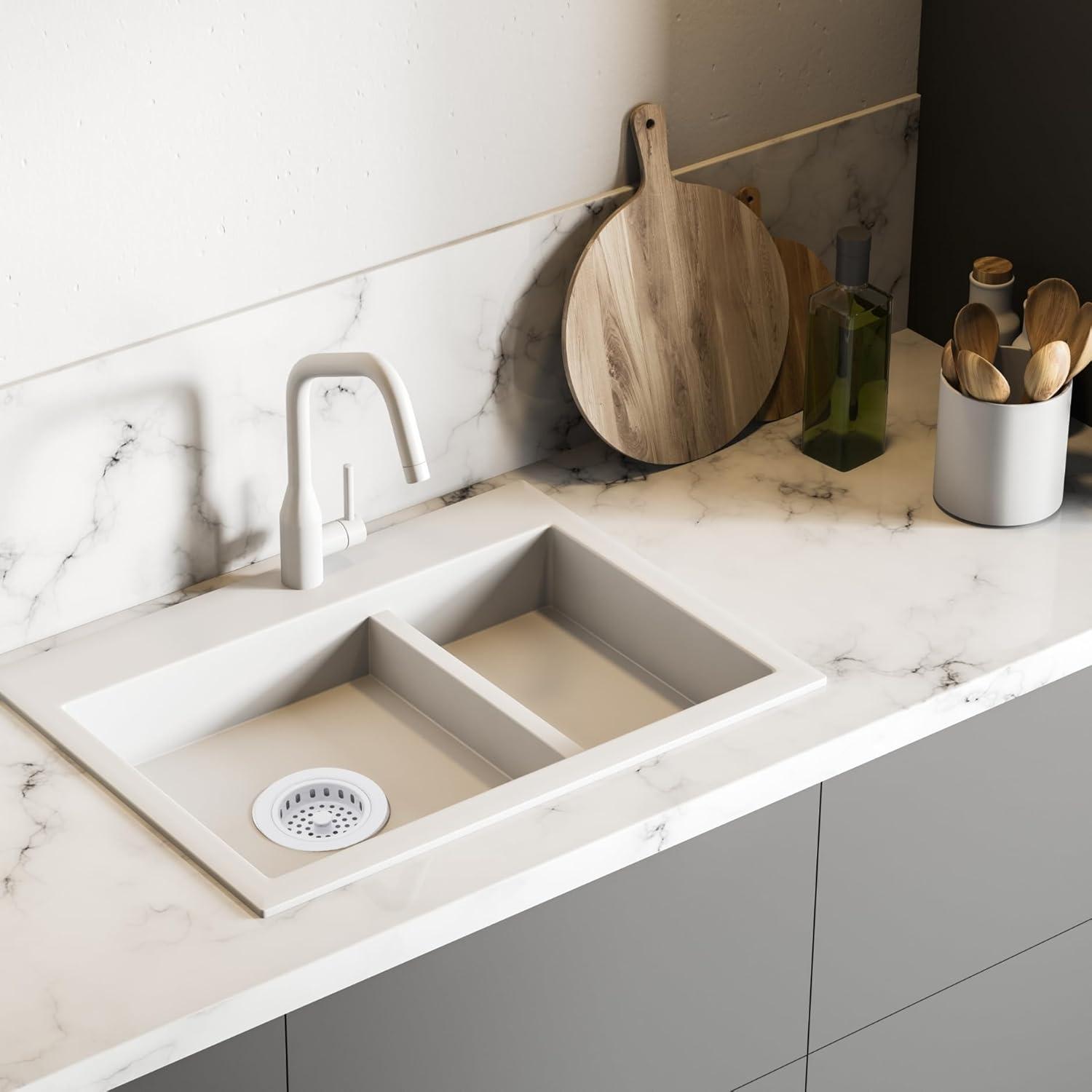 Solid Brass Style Kitchen Sink Basket Strainer