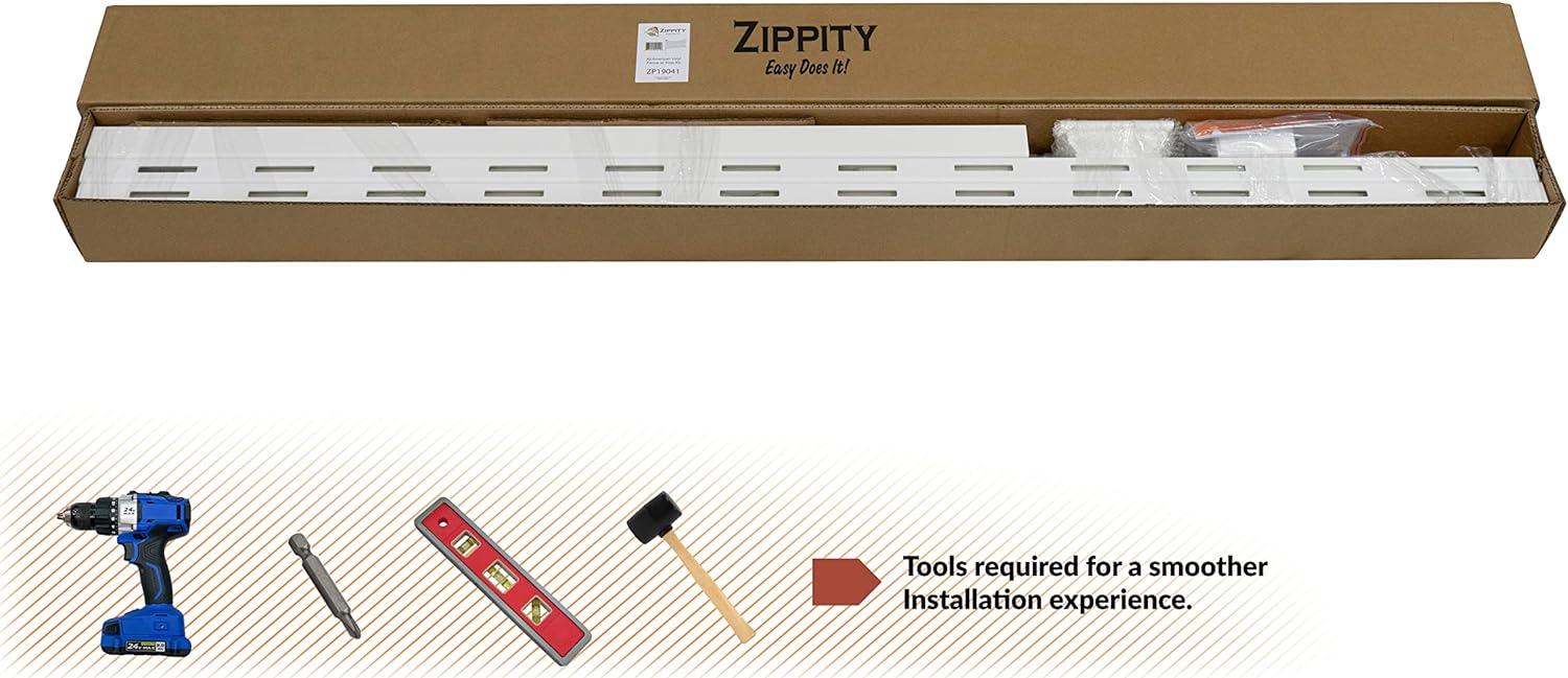 3.5ft H x 6ft W (1 Panel + 1 Post) No Dig Zippity All American Fence Kit, White Vinyl Picket Fence, Easy Install Outdoor Fence for Backyard or Patio, DIY Decorative Fencing, ZP19041