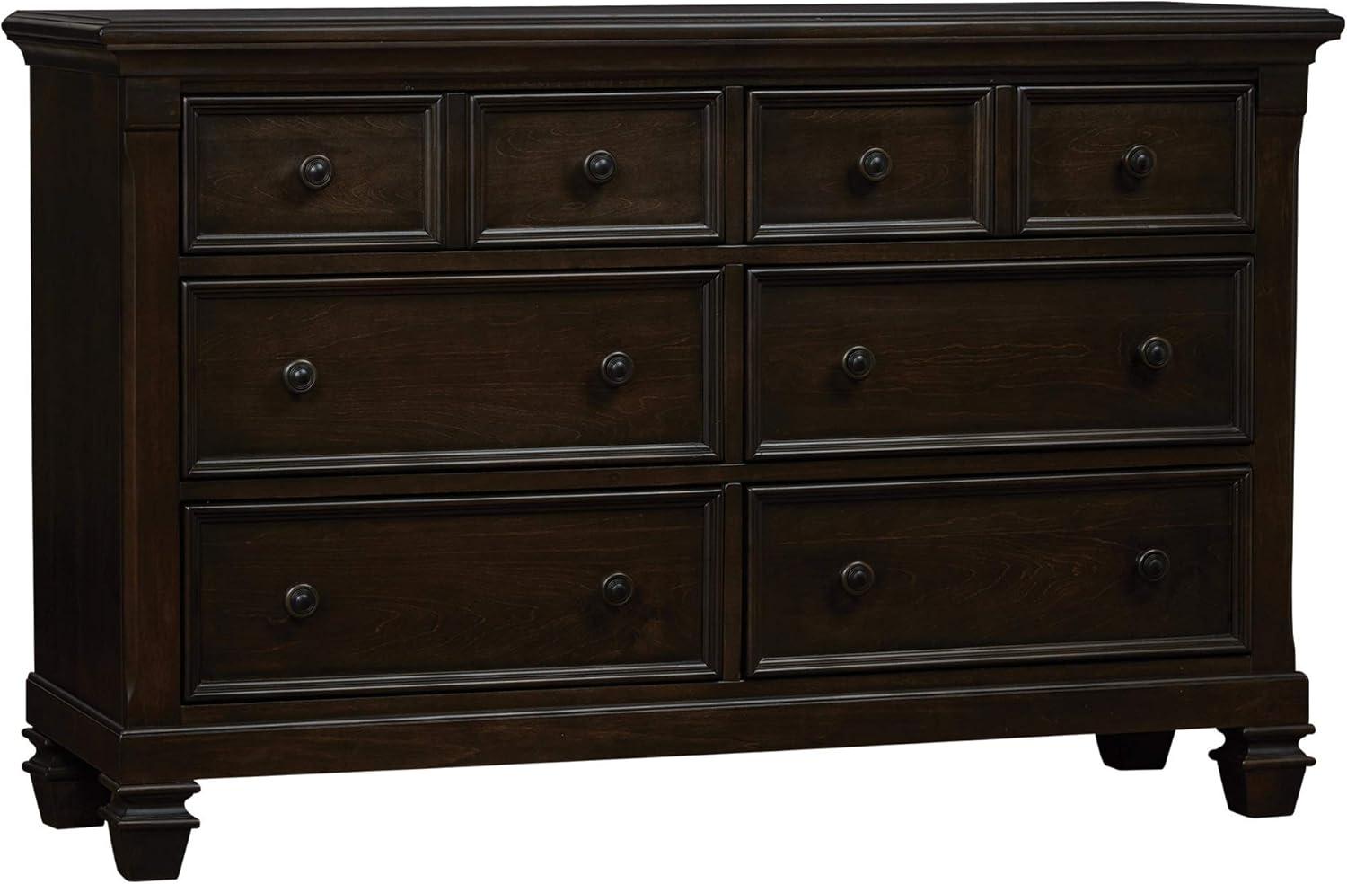 Glendale 6 Drawer Dresser Charcoal Brown