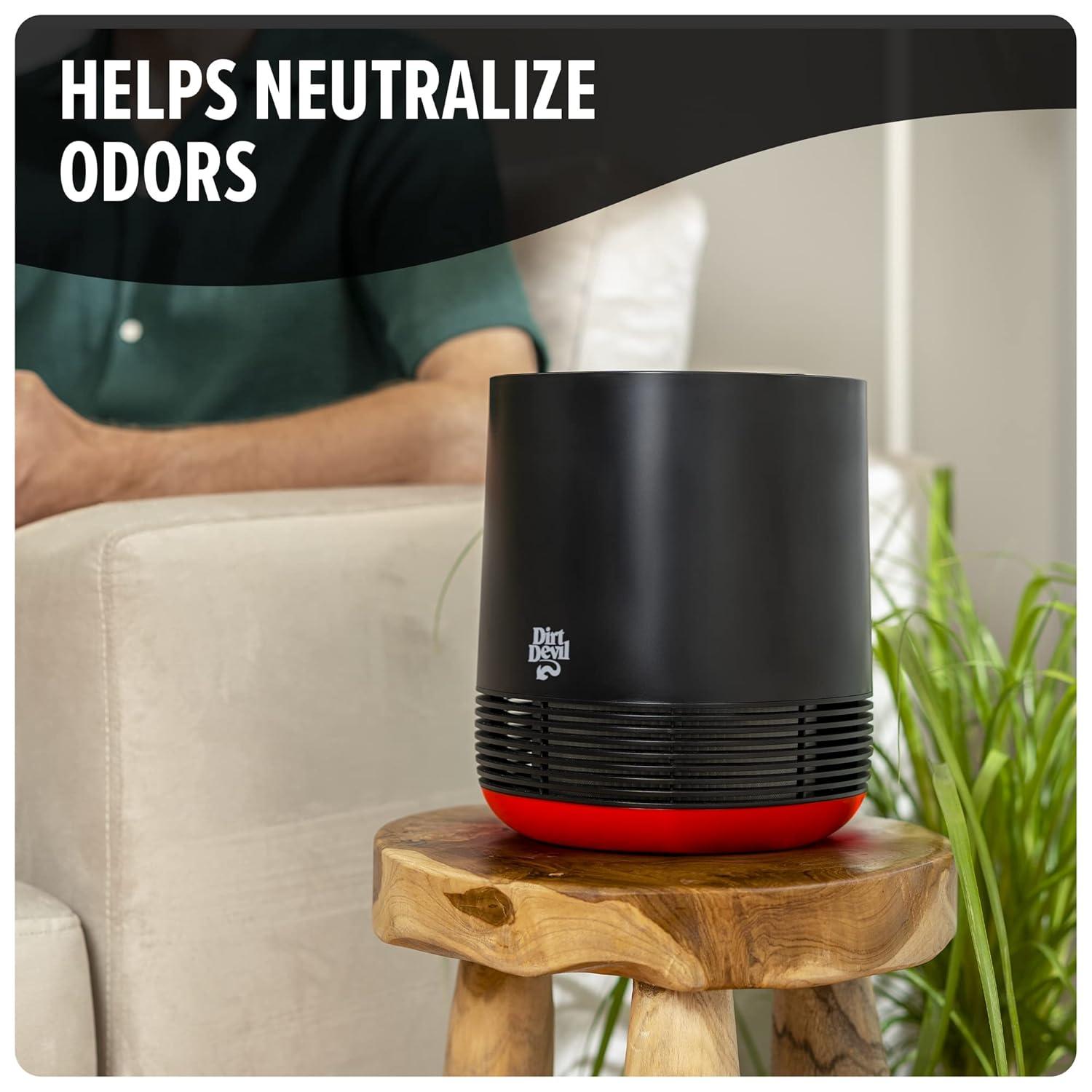 Compact White and Yellow HEPA Air Purifier Filter