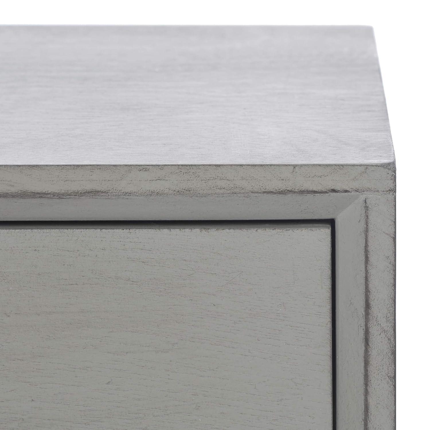 Mozart Mid-Century Coffee Table - Distressed Grey - Safavieh