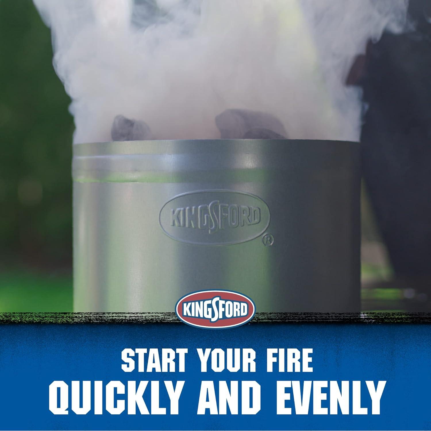Kingsford Quick Start Zinc-Plated Steel Charcoal Chimney Starter