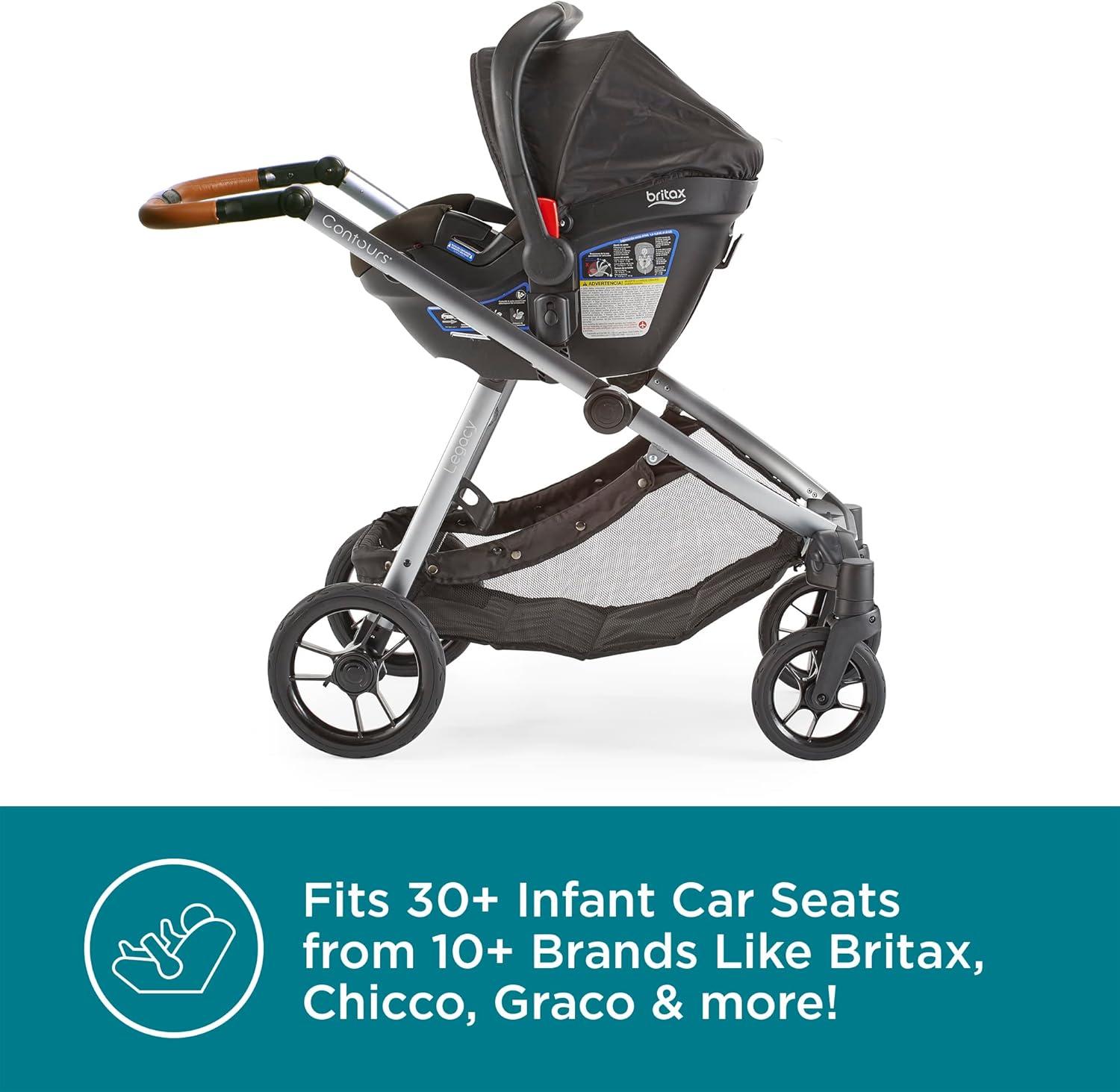 Contours Legacy Single to Double Convertible Stroller - Gray