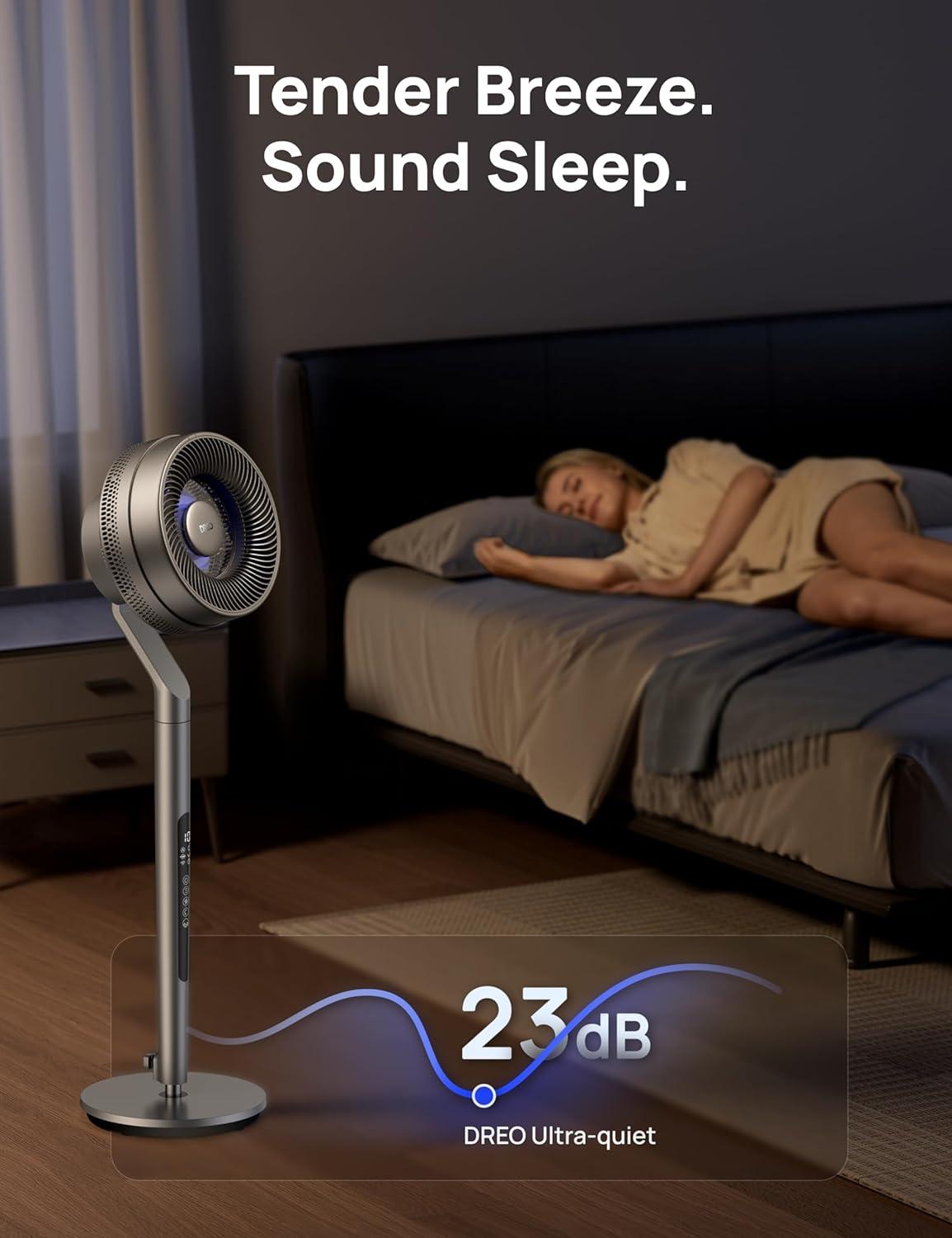 G & R PLUMBING ENTERPRISES, INC. Pedestal Fan with Smart Control, 40-44" Adjustable Height, DC Quiet Fans for Bedroom