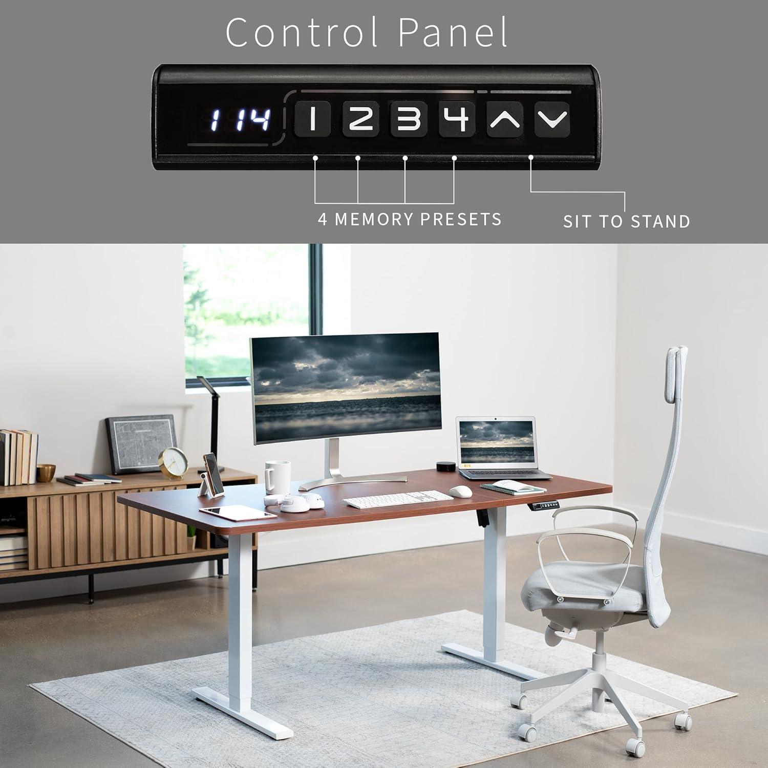 Vivo VIVO Single Motor Electric Desk with Push Button Memory Controller