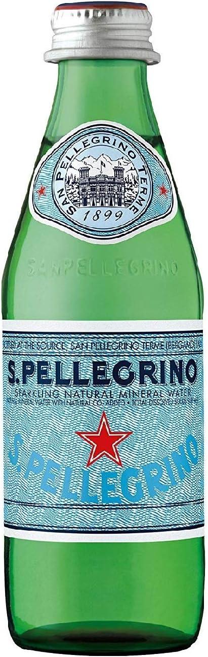 SanPellegrino Sparkling Natural Mineral Water, 8 Oz Bottle (Pack of 24)