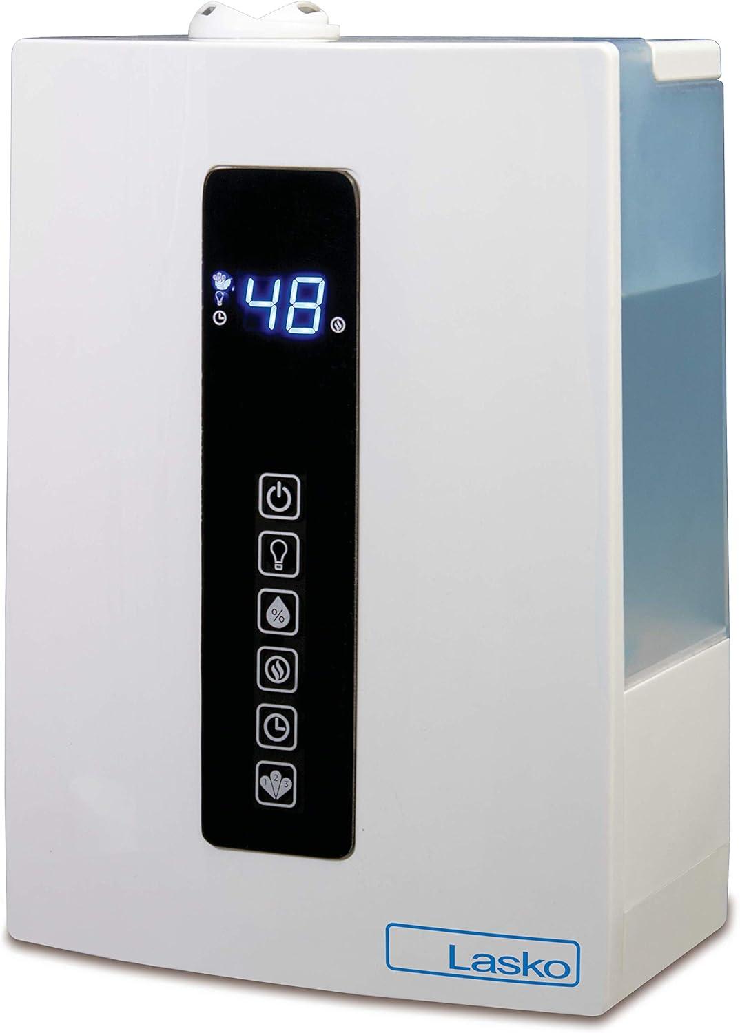 White Ultrasonic Dual Mist Table-top Humidifier with LED Display