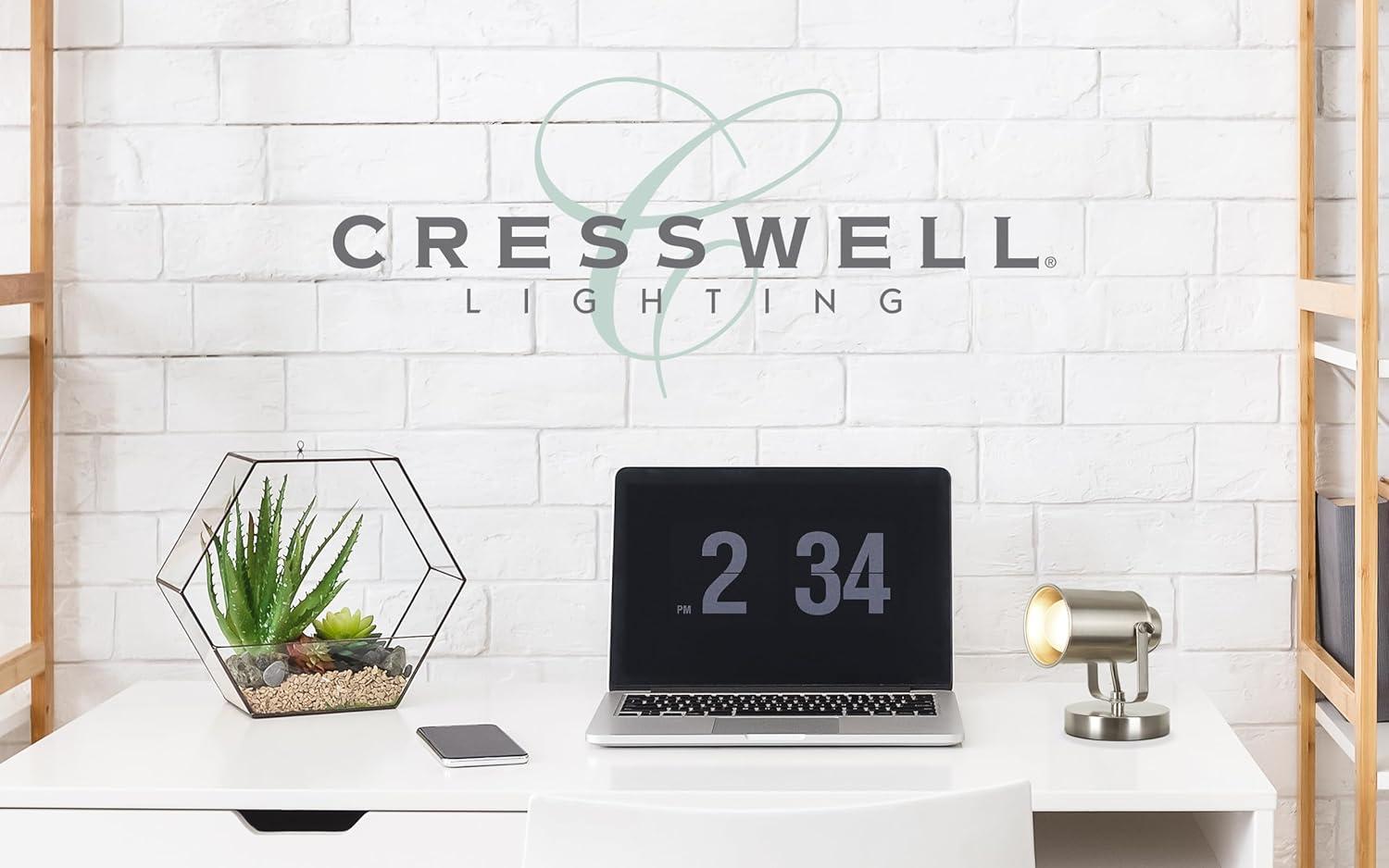 6" Spotlight Desk or Wall Mount Accent Lamp, Pivot Shade, ETL Listed - Cresswell Lighting