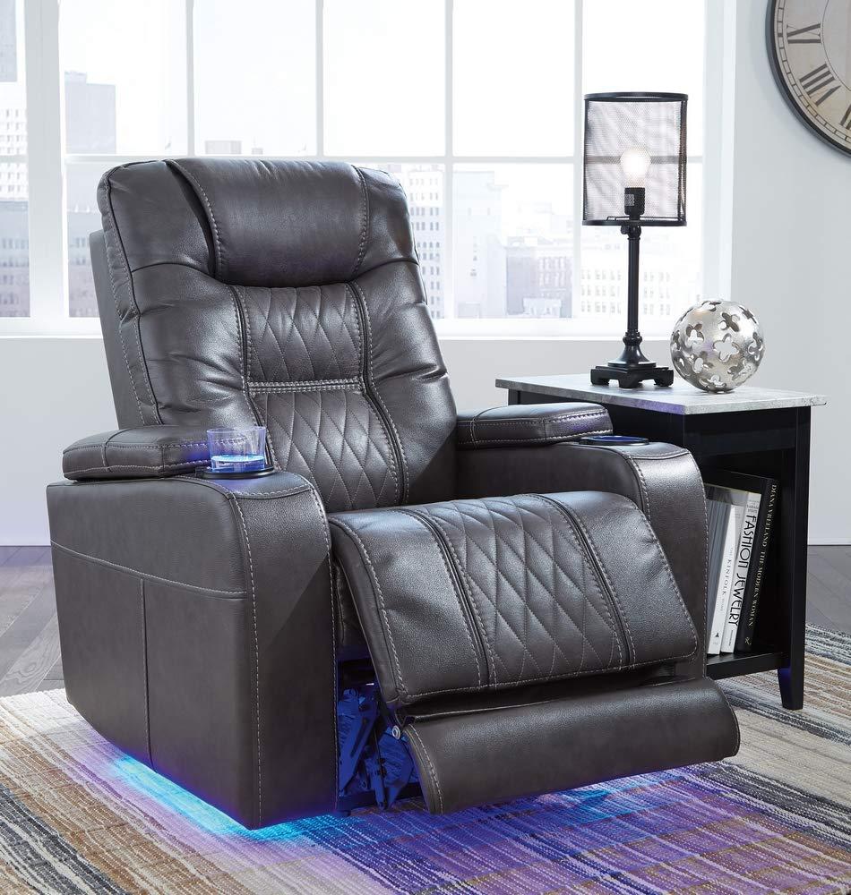 Signature Design by Ashley Composer Power Recliner in Gray