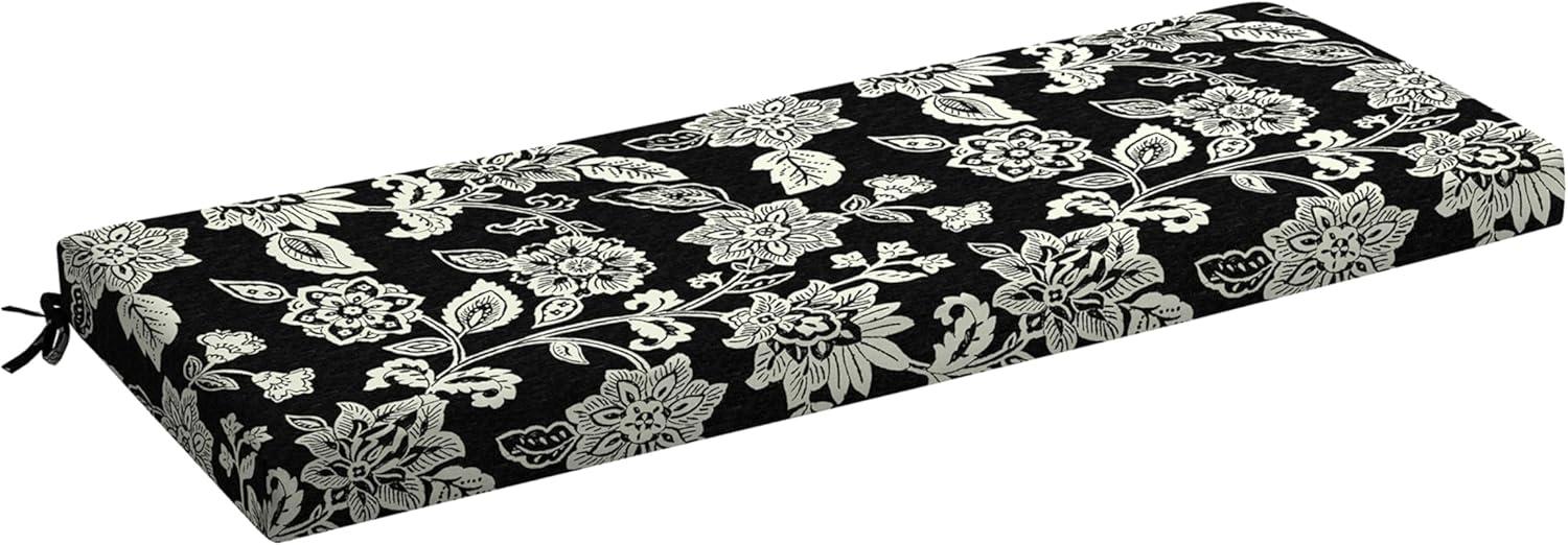 Arden Selections ProFoam Essentials Outdoor Bench Cushion 18 x 46, Ashland Black Jacobean