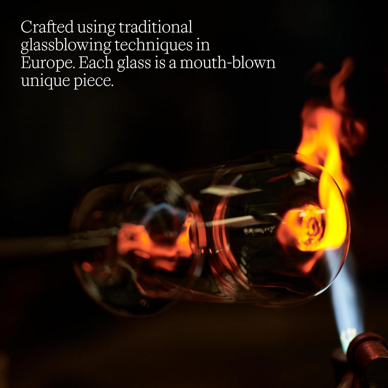 Handblown Clear Glass Magnum Wine Decanter